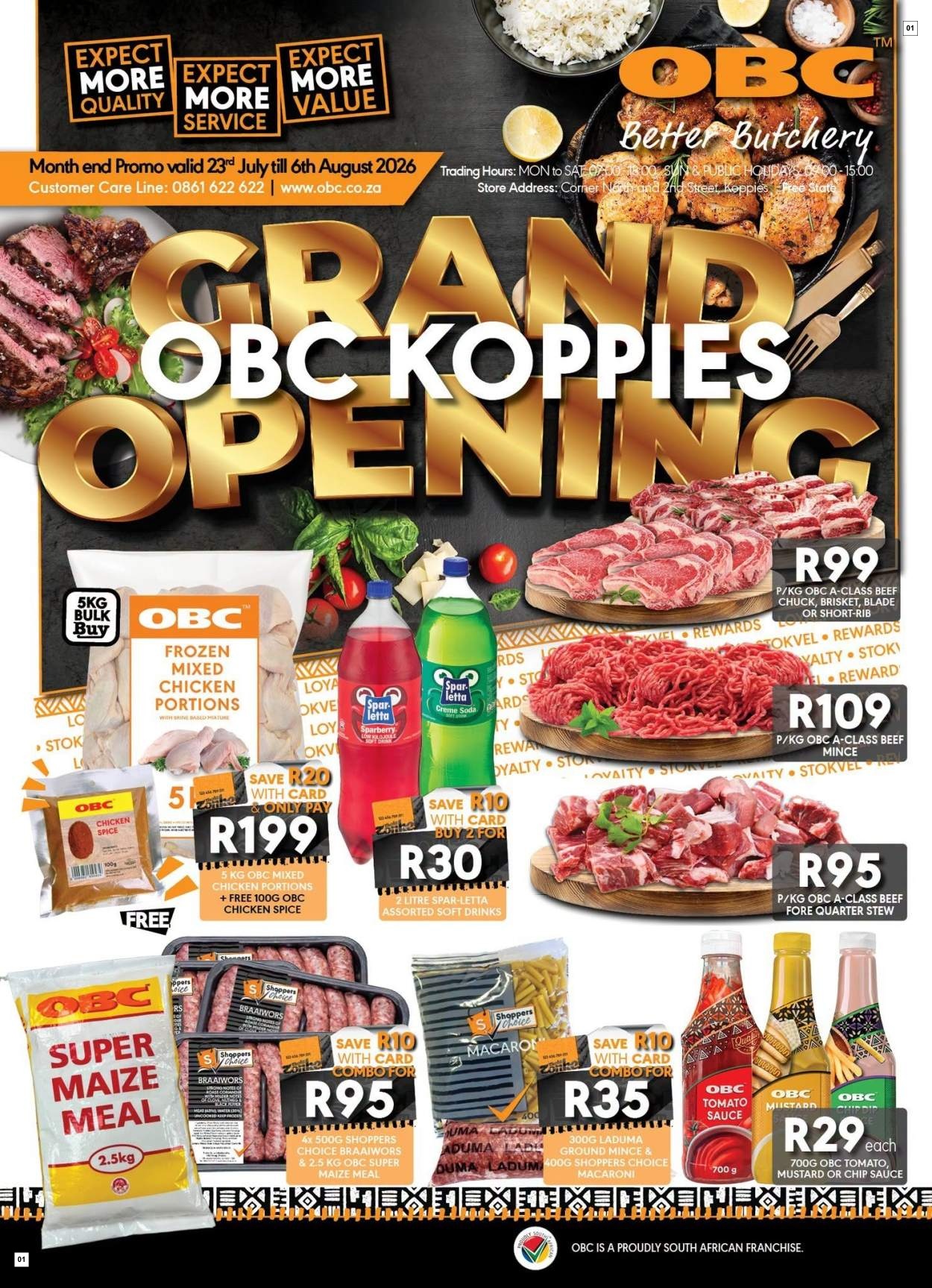 OBC Specials 23 Jul - 06 Aug
