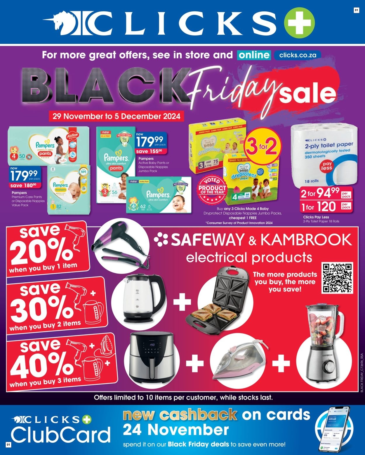Clicks Specials 29 Nov - 05 Dec