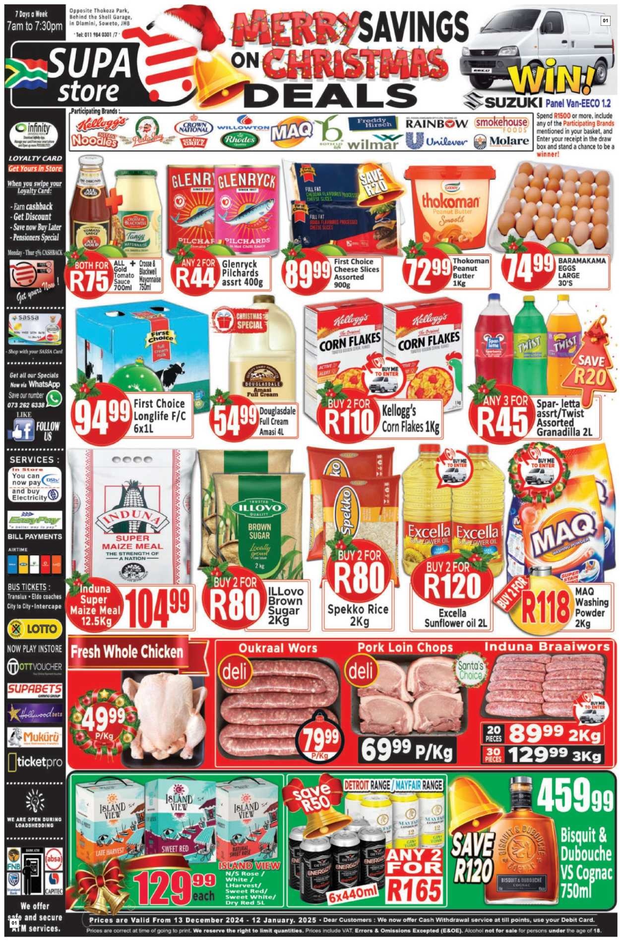 Supa Store Specials 13 Dec - 12 Jan