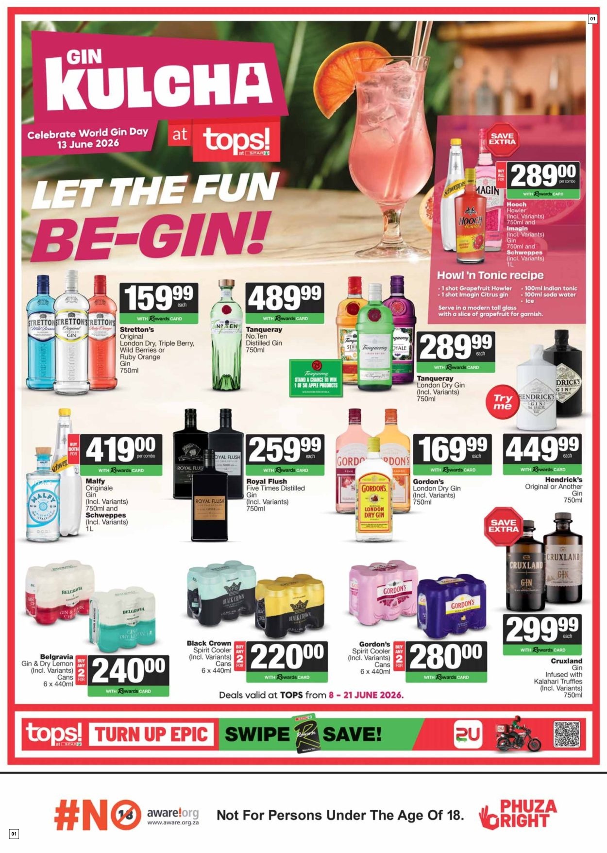Tops At Spar Turn up Epic