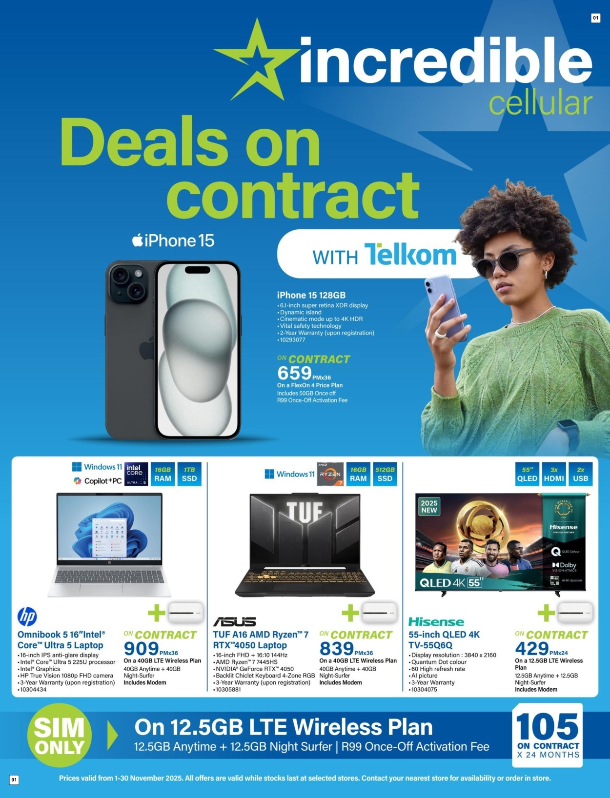 Incredible Connection Specials 01 Nov - 30 Nov