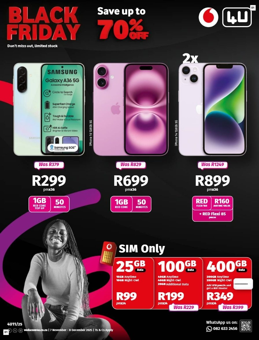 Vodacom Specials 07 Nov - 08 Dec