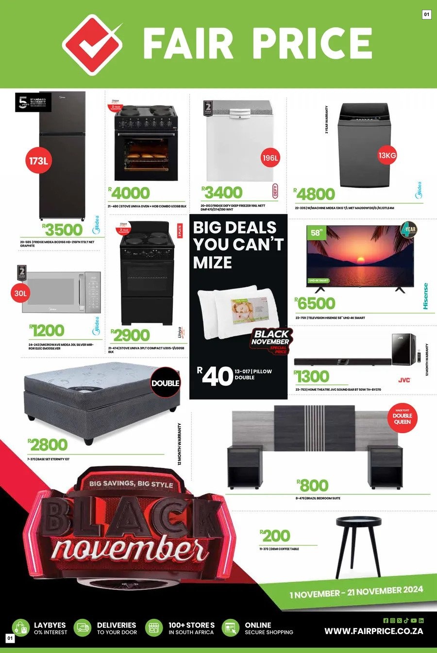 Fair Price Specials 01 Nov - 21 Nov