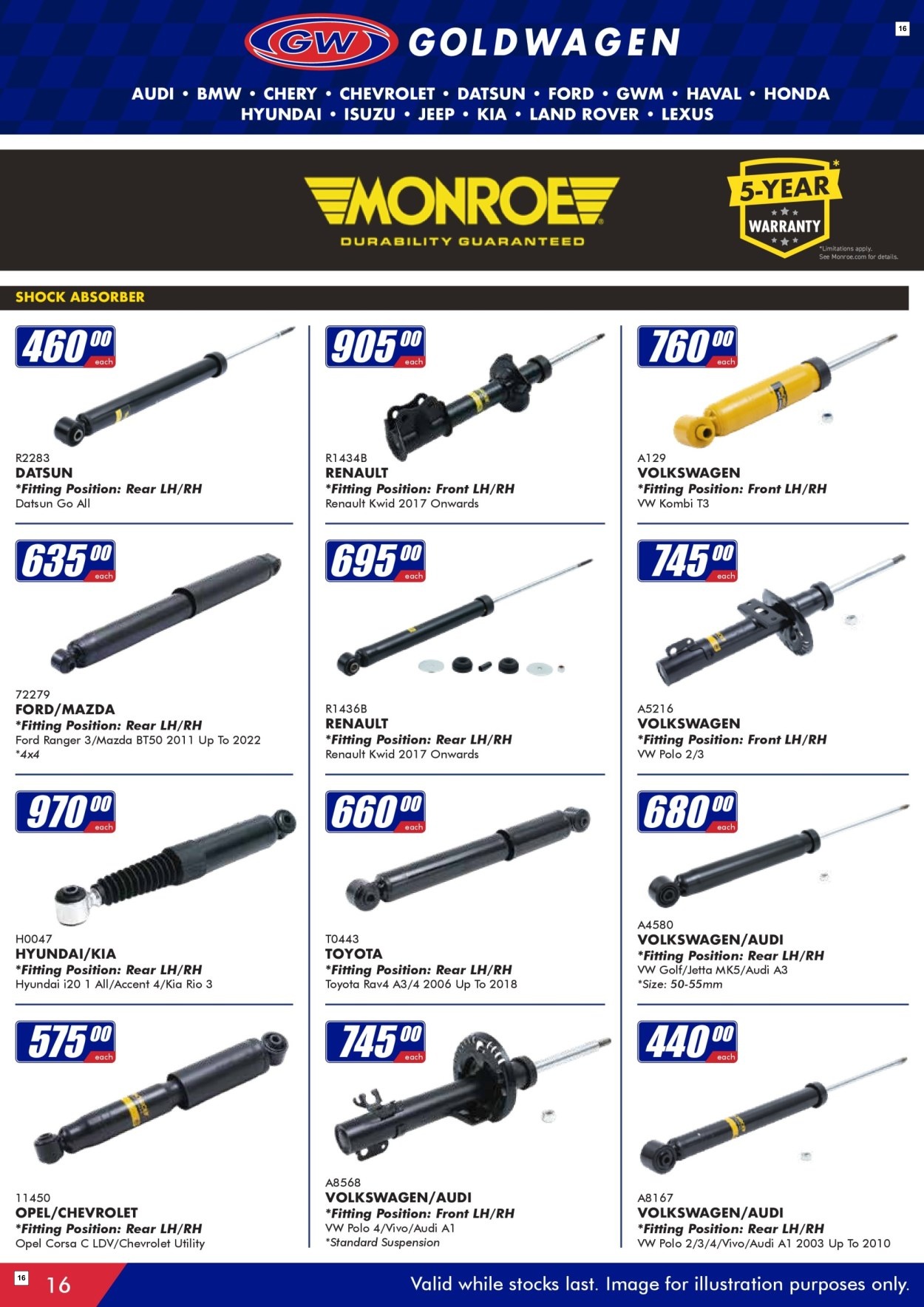 Goldwagen Specials 01 Aug - 30 Sept - Page 16