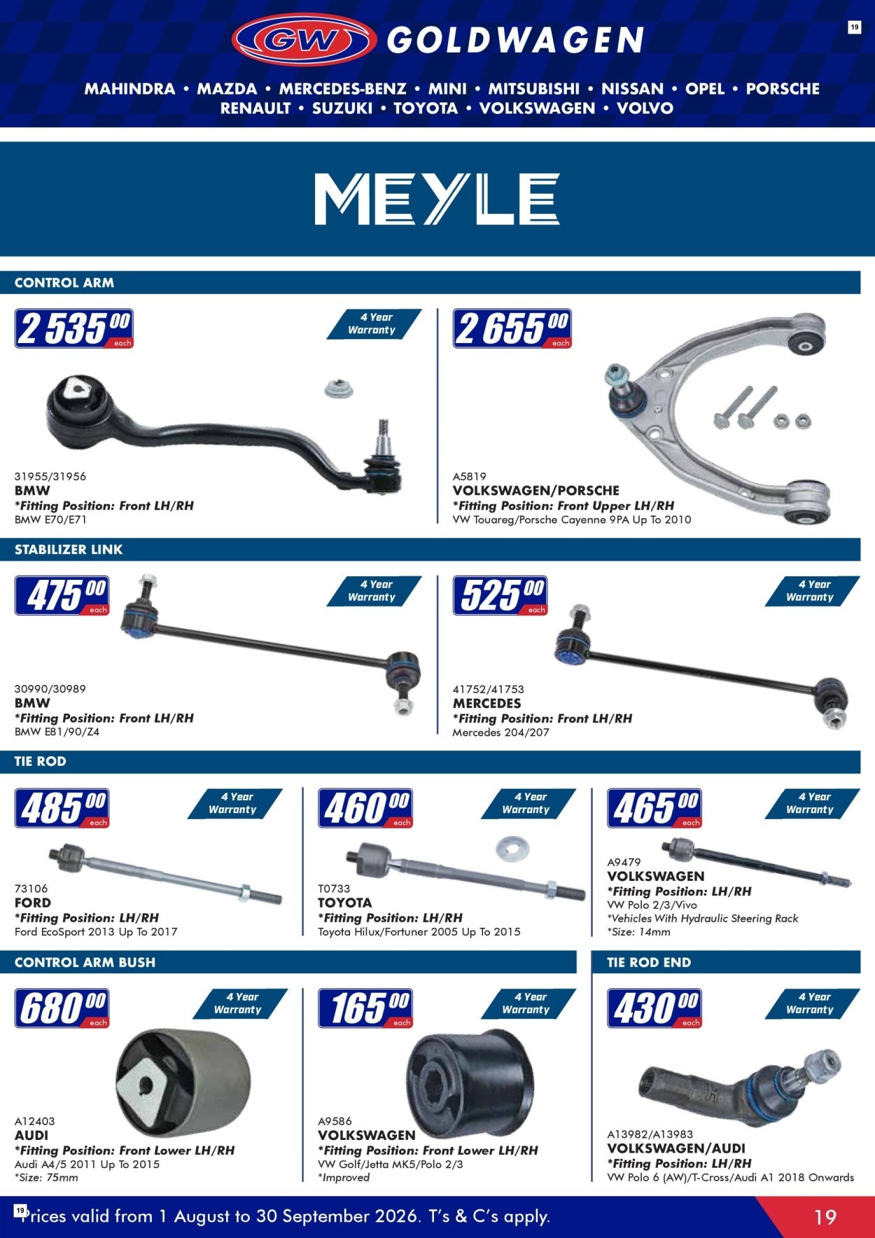 Goldwagen Specials 01 Aug - 30 Sept - Page 19