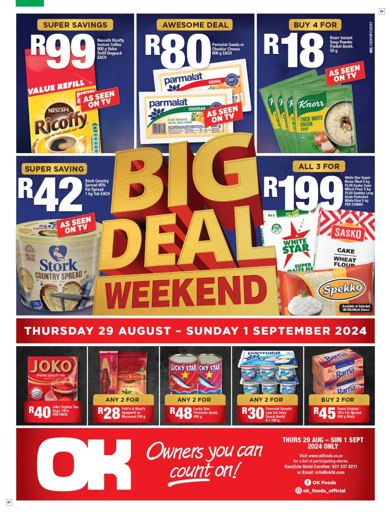 OK Foods Specials 29 Aug - 01 Sept