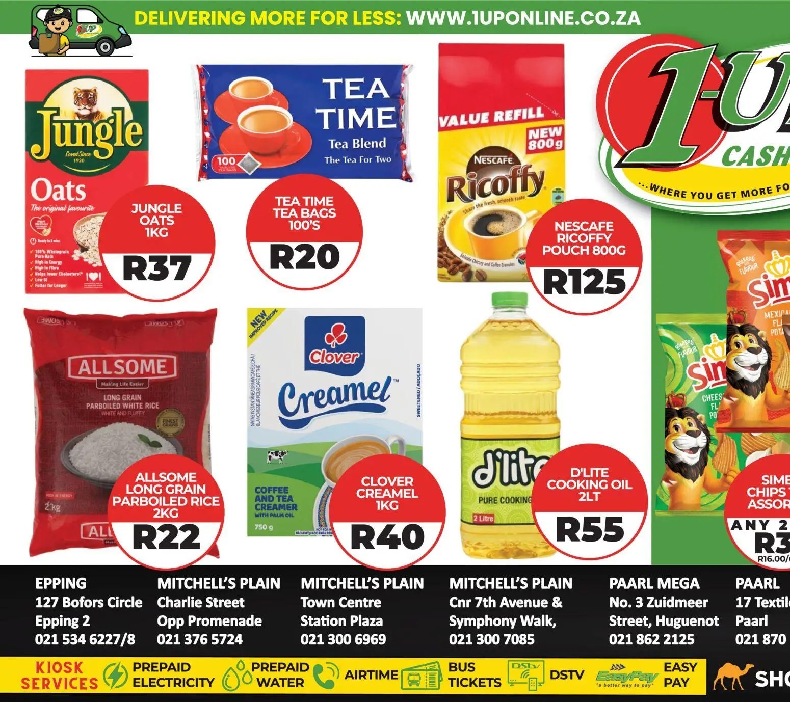 1up Cash Carry Specials 15 Apr - 20 Apr