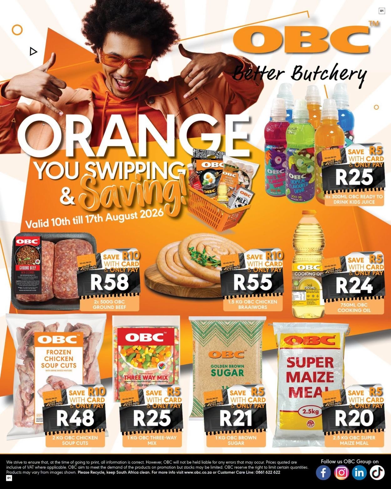 OBC Specials 10 Aug - 17 Aug