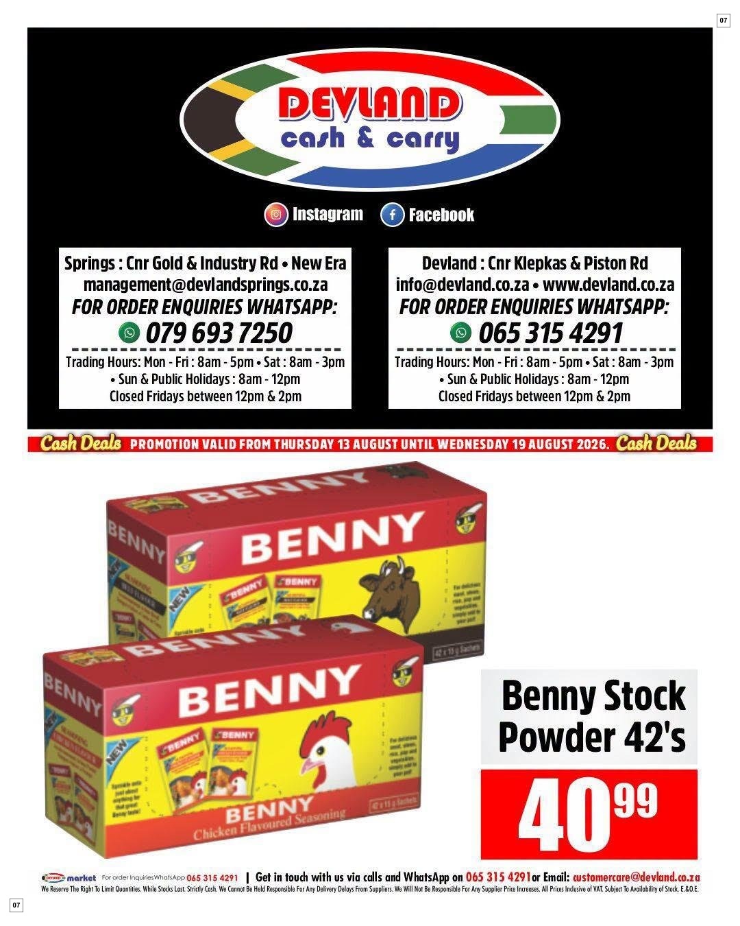 Devland Specials 13 Aug - 19 Aug - Page 7