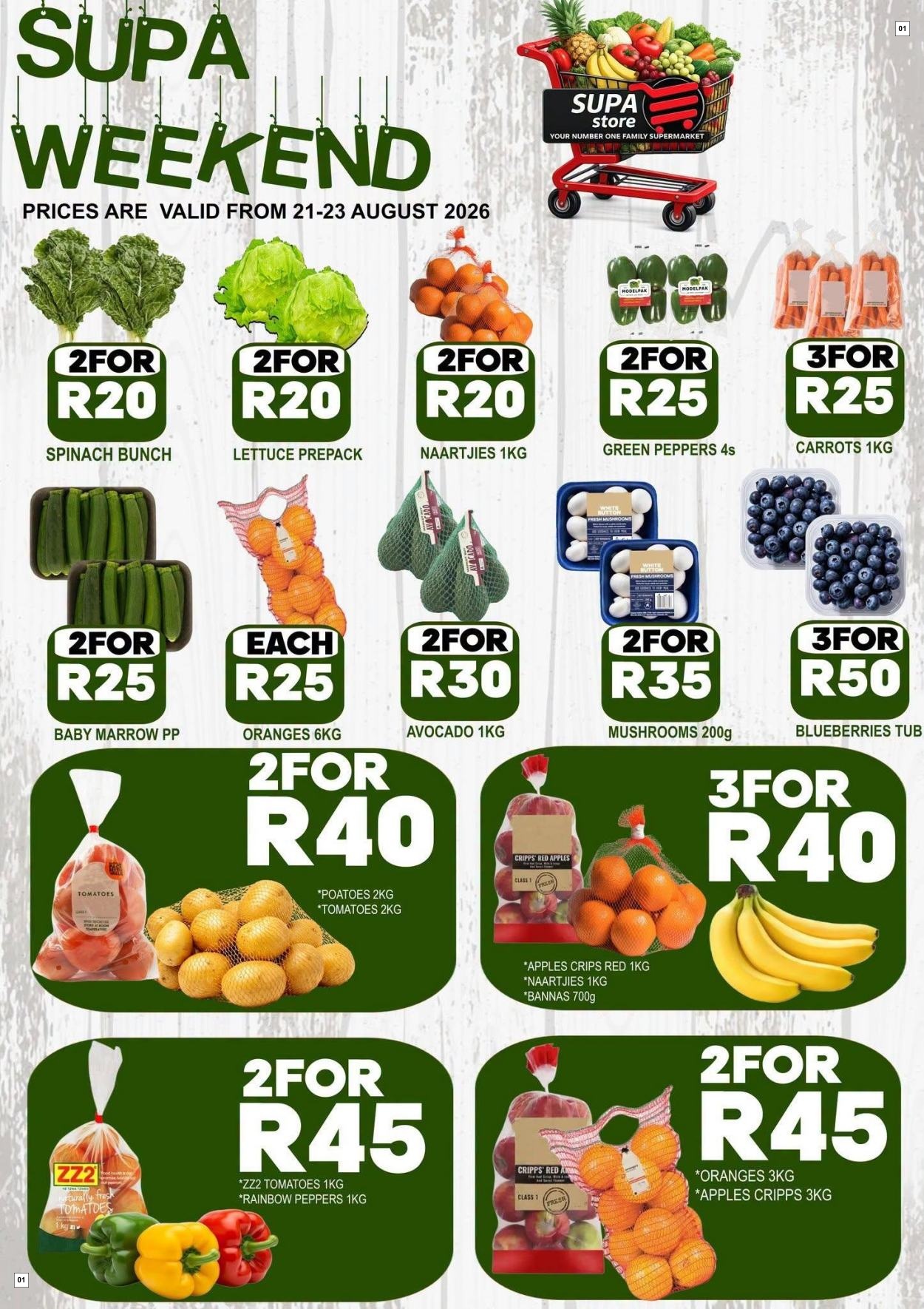 Supa Store Specials 21 Aug - 23 Aug