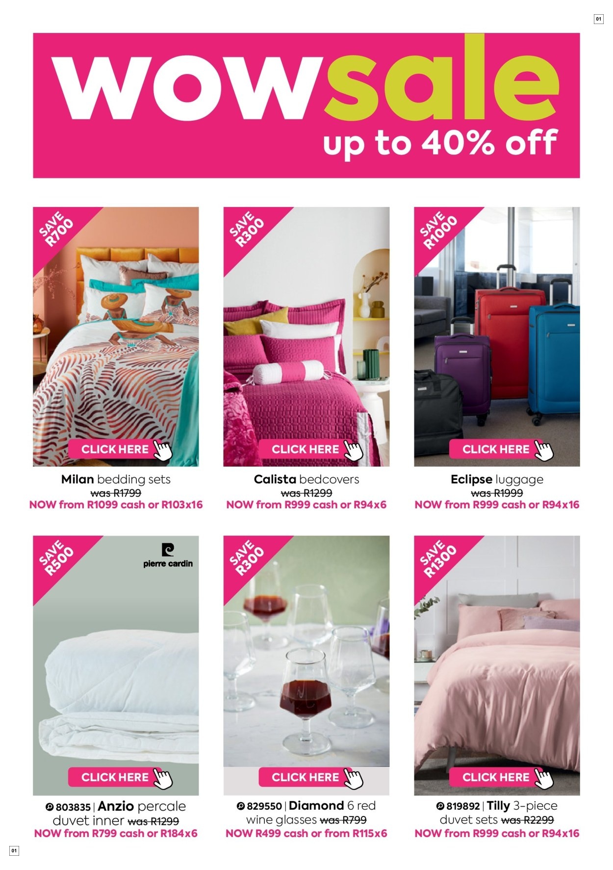 Homechoice Specials 20 Dec - 24 Jan