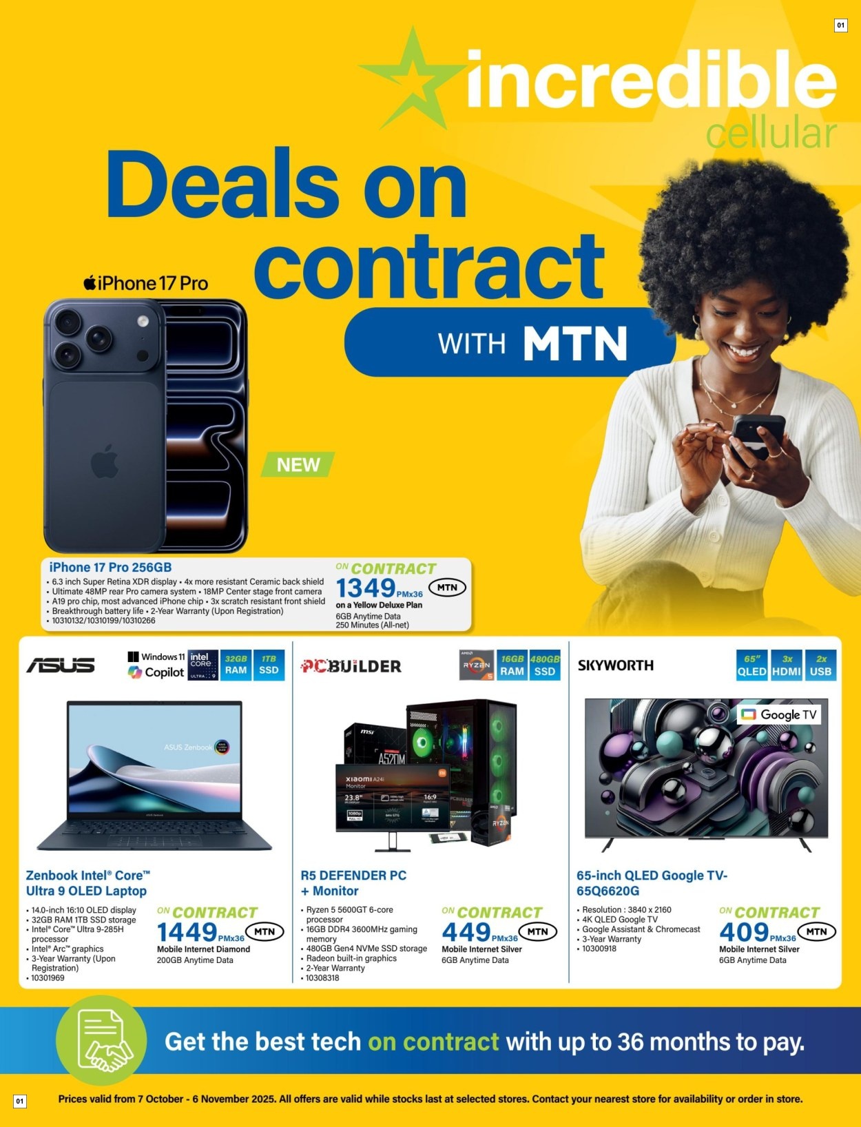 Incredible Connection Specials 07 Oct - 06 Nov