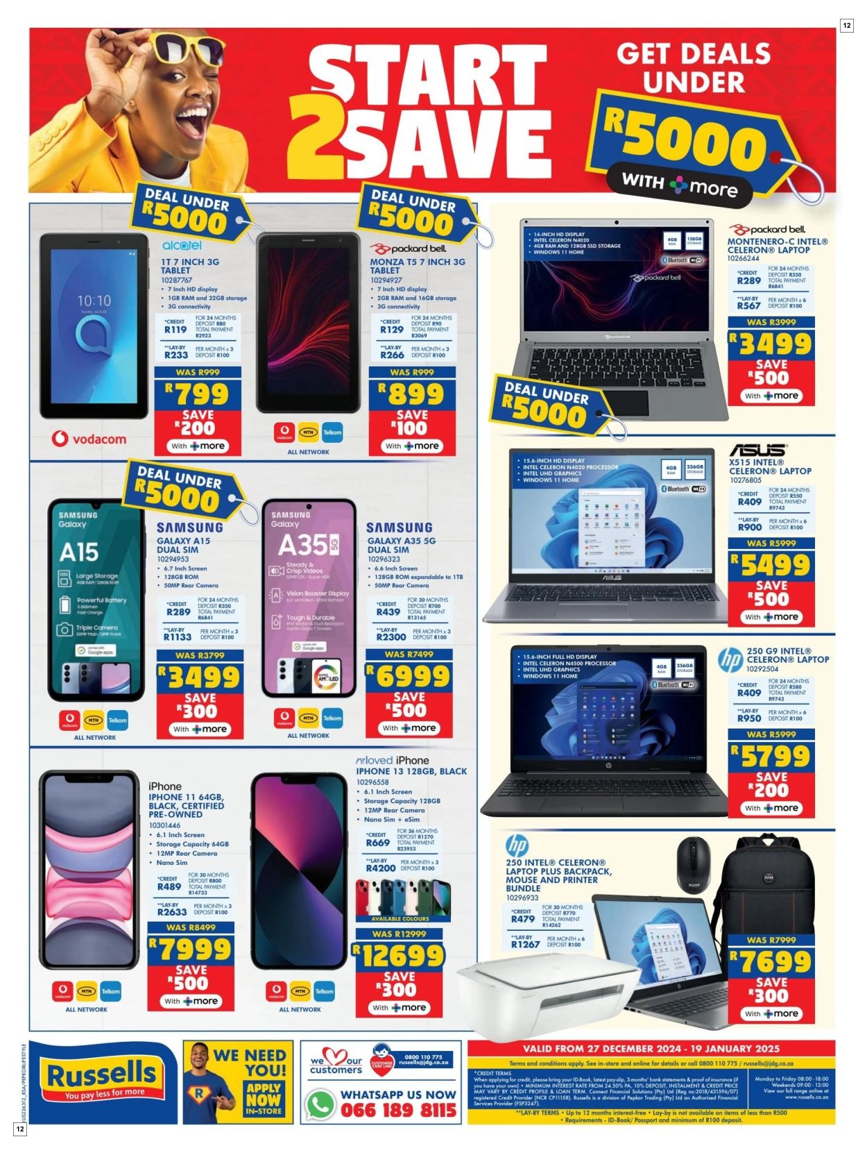 Russells Specials 27 Dec - 19 Jan - Page 12