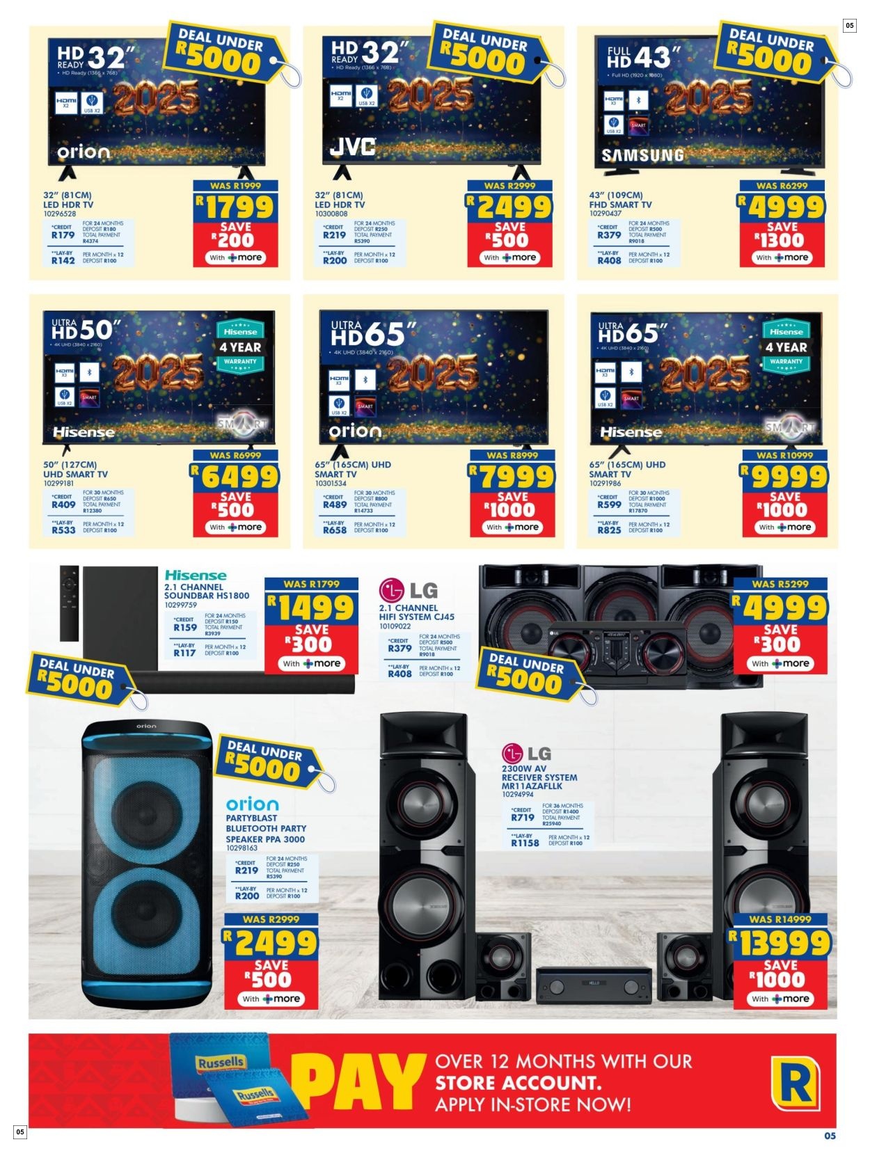 Russells Specials 27 Dec - 19 Jan - Page 5