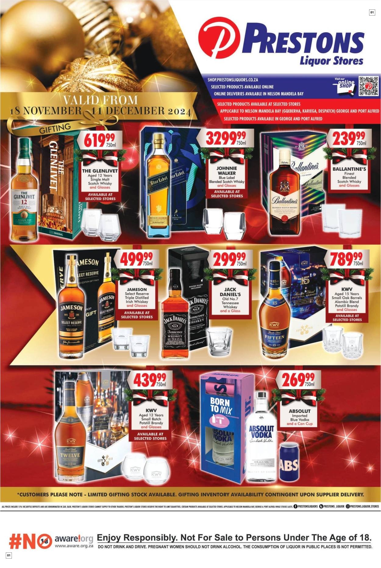 Prestons Liquor Stores Wine Specials