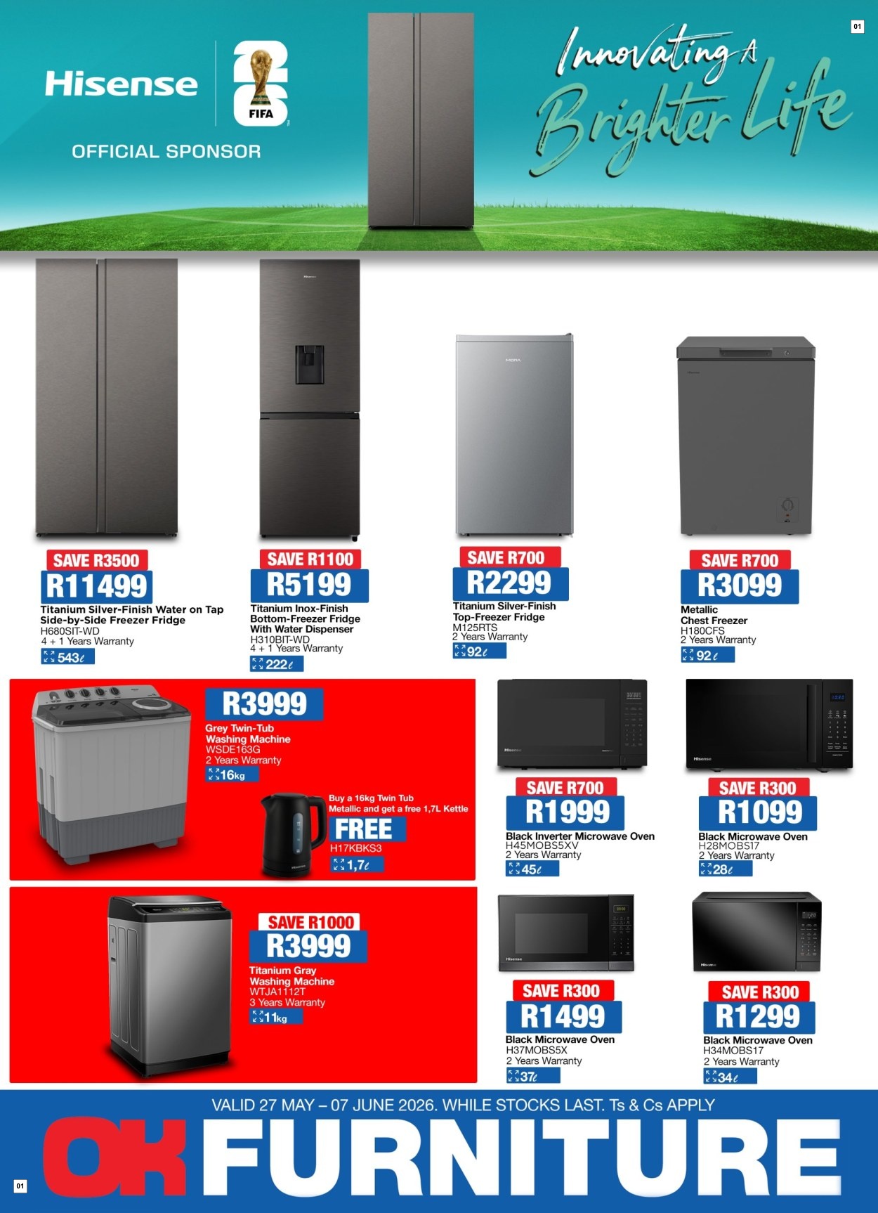 OK Furniture Specials 27 May - 07 Jun