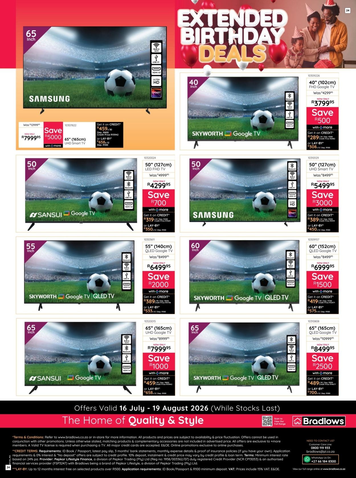 Bradlows Specials 16 Jul - 19 Aug - Page 24