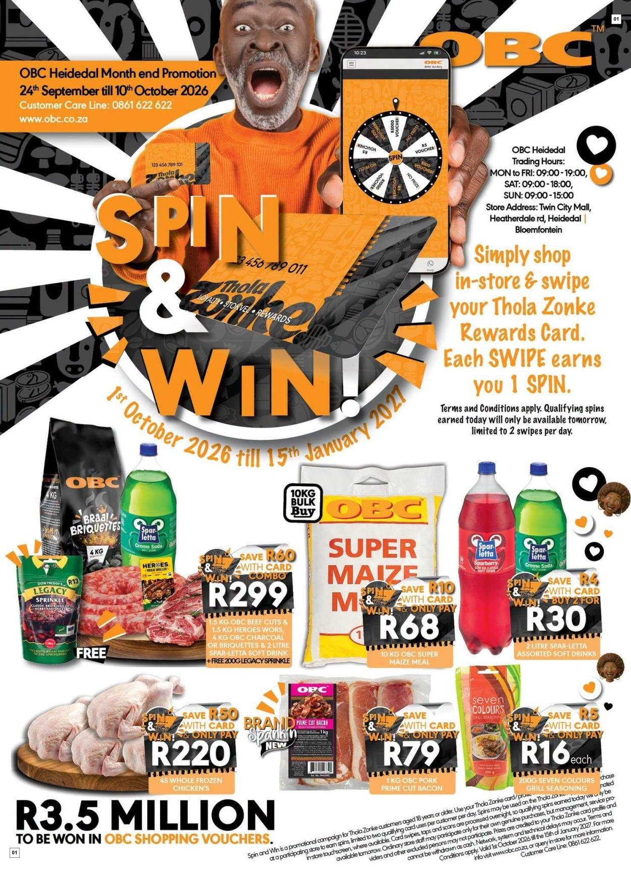 OBC Specials 24 Sept - 10 Oct