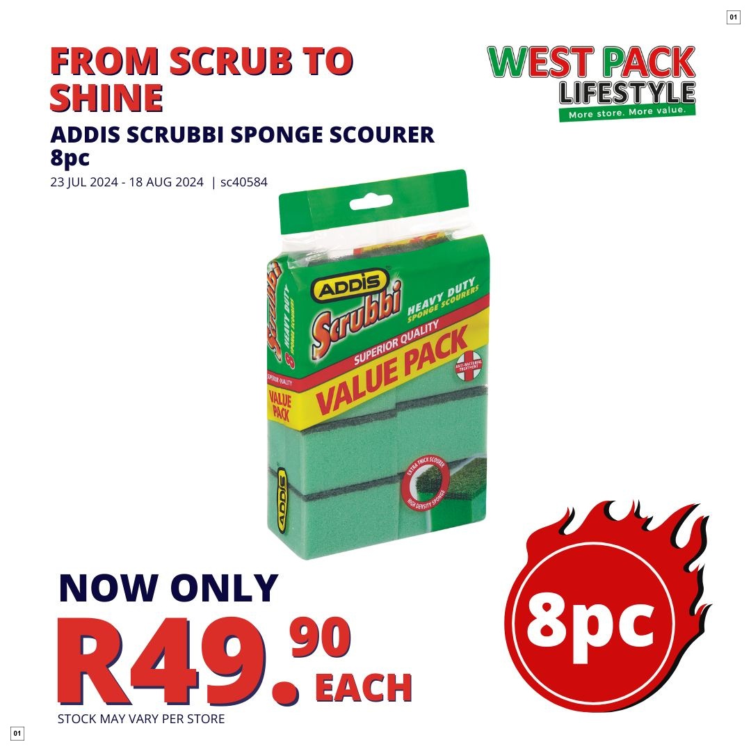West Pack Lifestyle Specials 23 Jul - 18 Aug