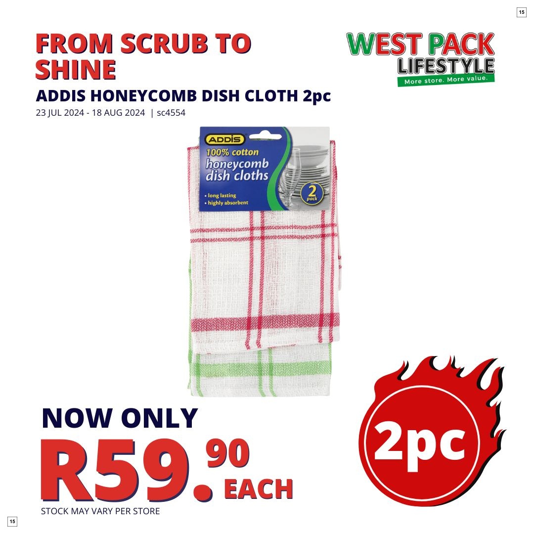 West Pack Lifestyle Specials 23 Jul - 18 Aug - Page 15