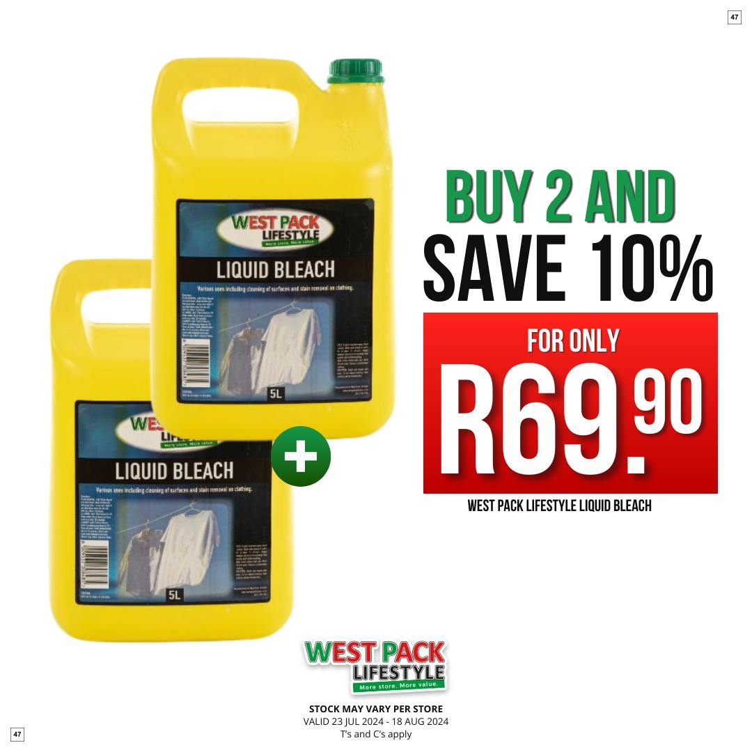 West Pack Lifestyle Specials 23 Jul - 18 Aug - Page 47