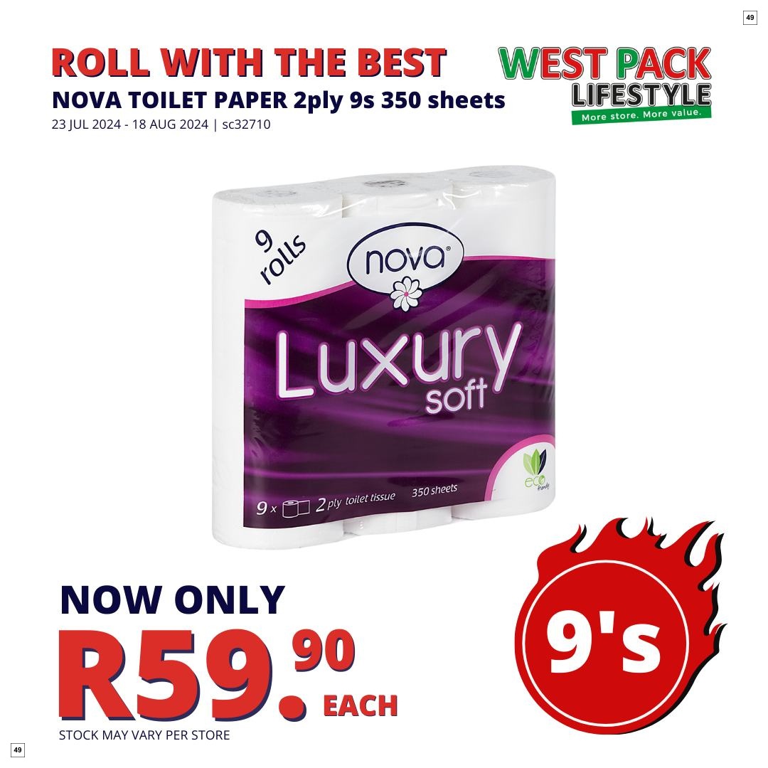 West Pack Lifestyle Specials 23 Jul - 18 Aug - Page 49