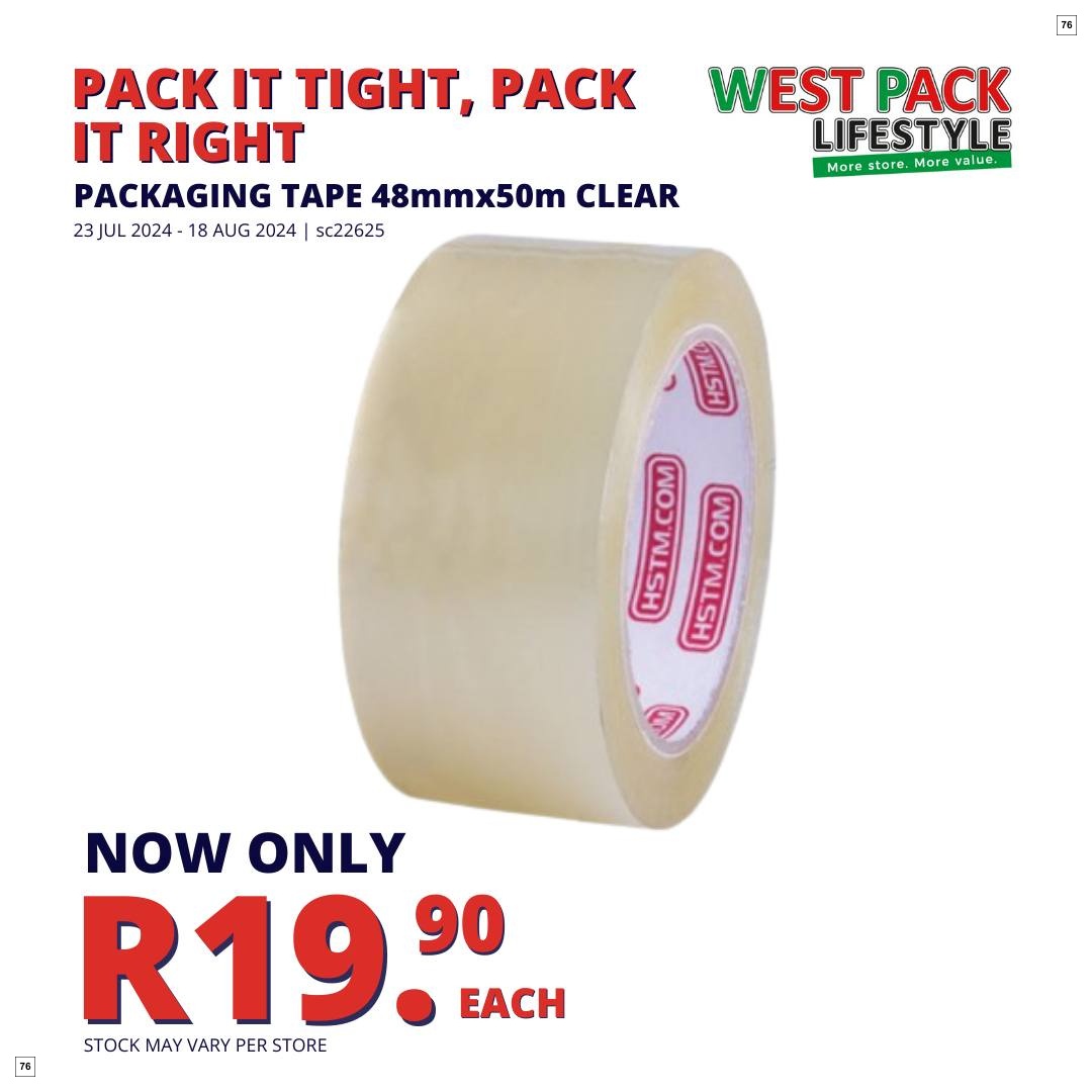 West Pack Lifestyle Specials 23 Jul - 18 Aug - Page 76