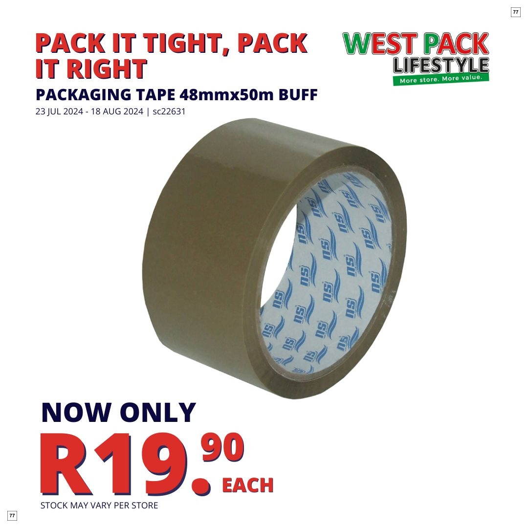 West Pack Lifestyle Specials 23 Jul - 18 Aug - Page 77