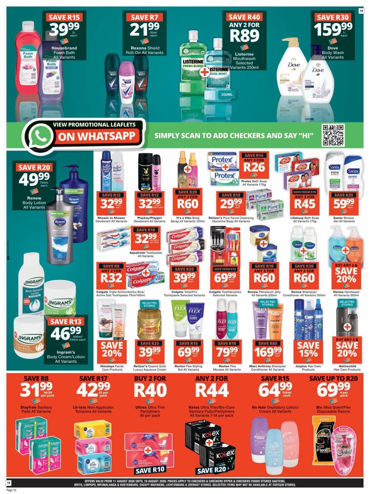 Checkers August Mid-month Promotion Gauteng - Page 10