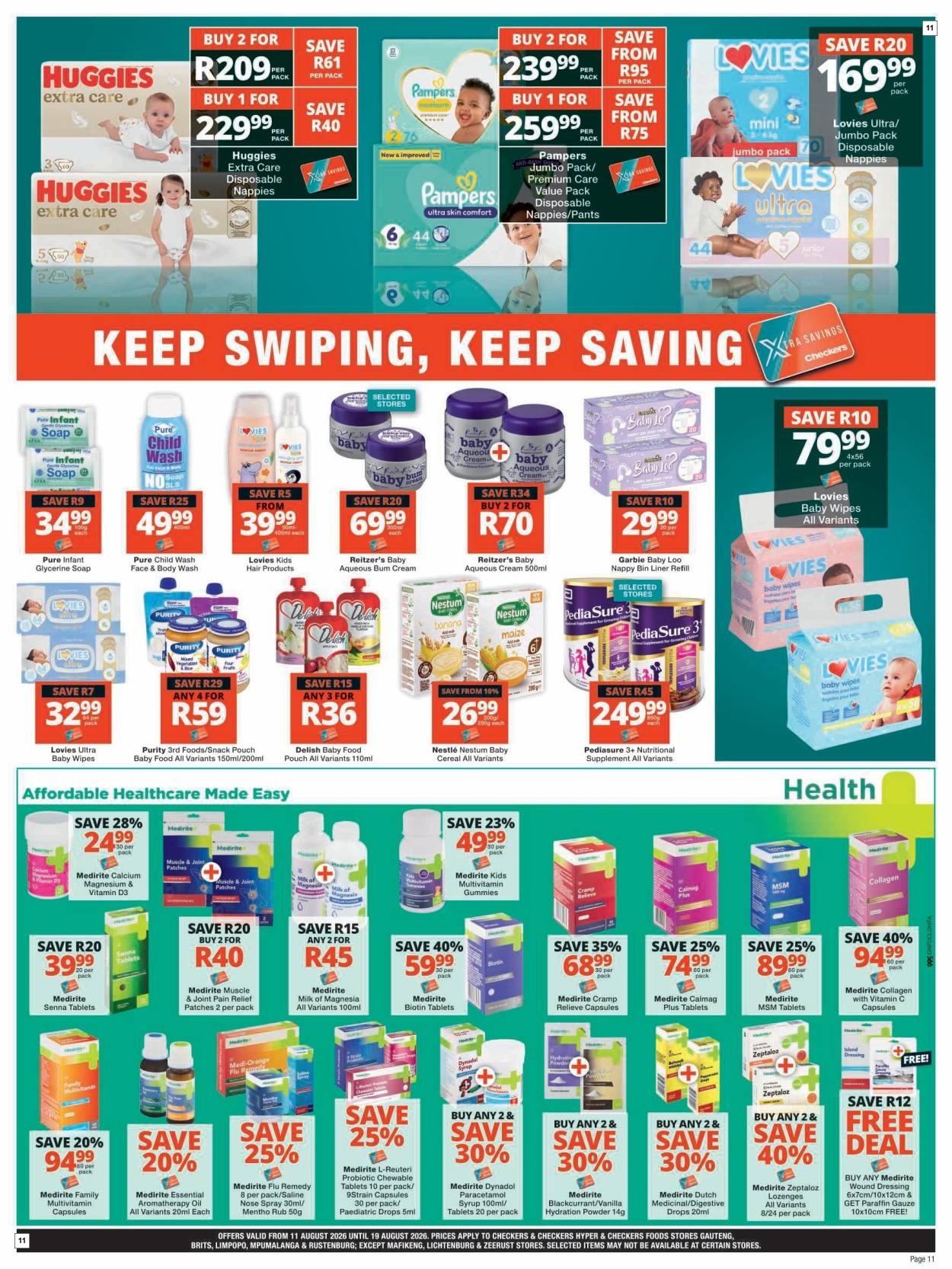 Checkers August Mid-month Promotion Gauteng - Page 11