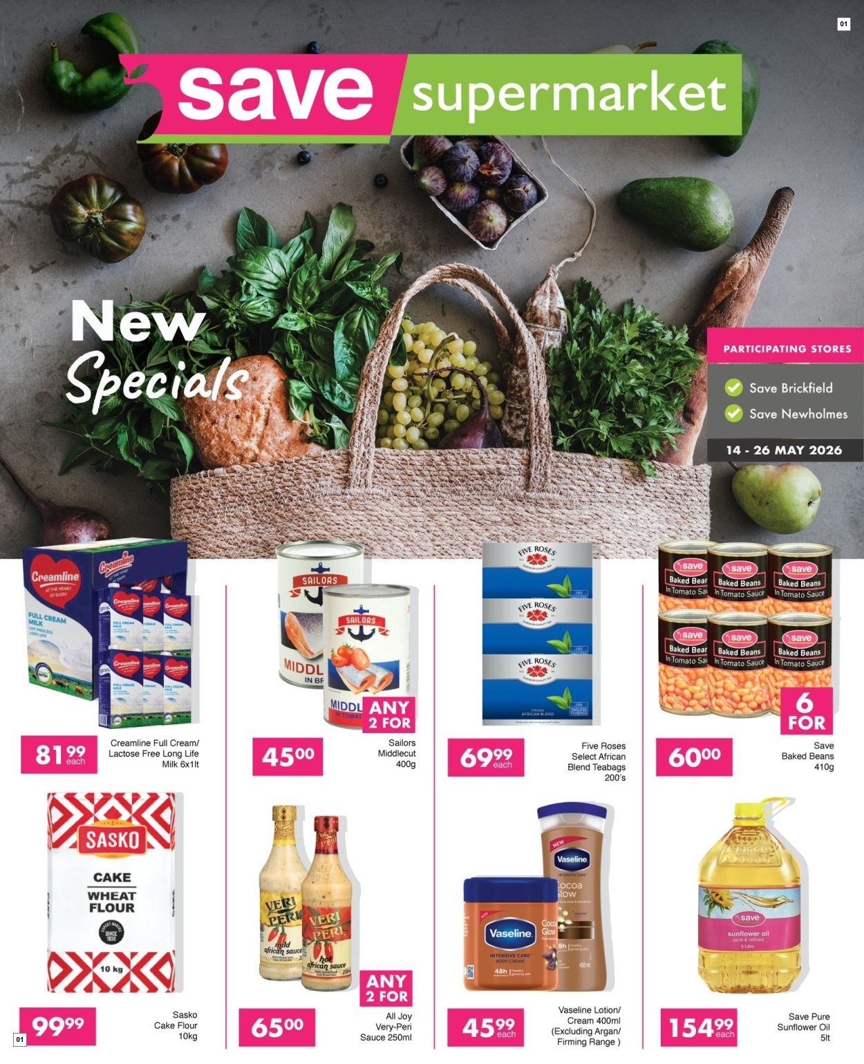 Save Supermarket Specials 14 May - 26 May