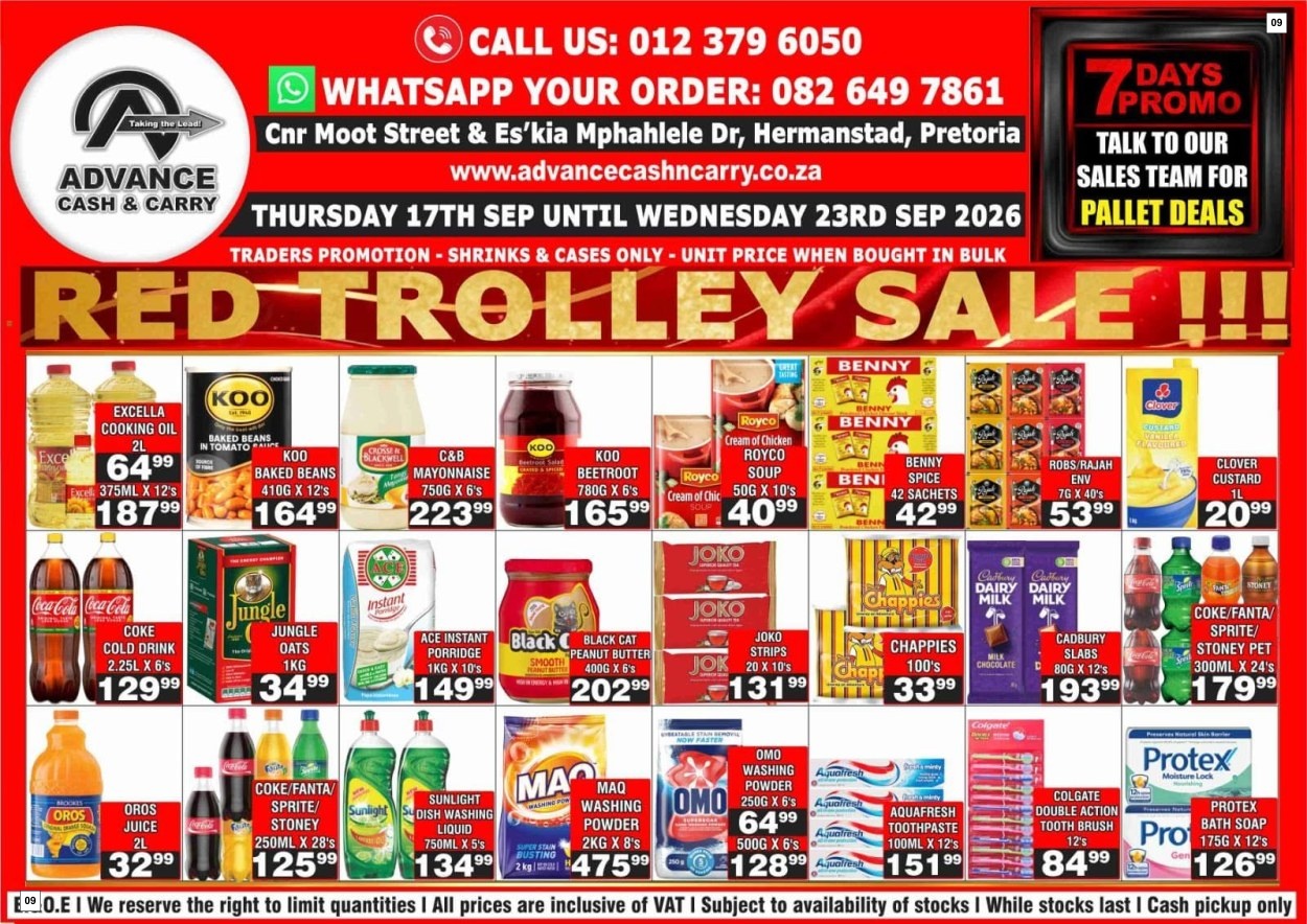 Advance Cash & Carry Catalogue - Red Trolley Sale !!! - Page 9