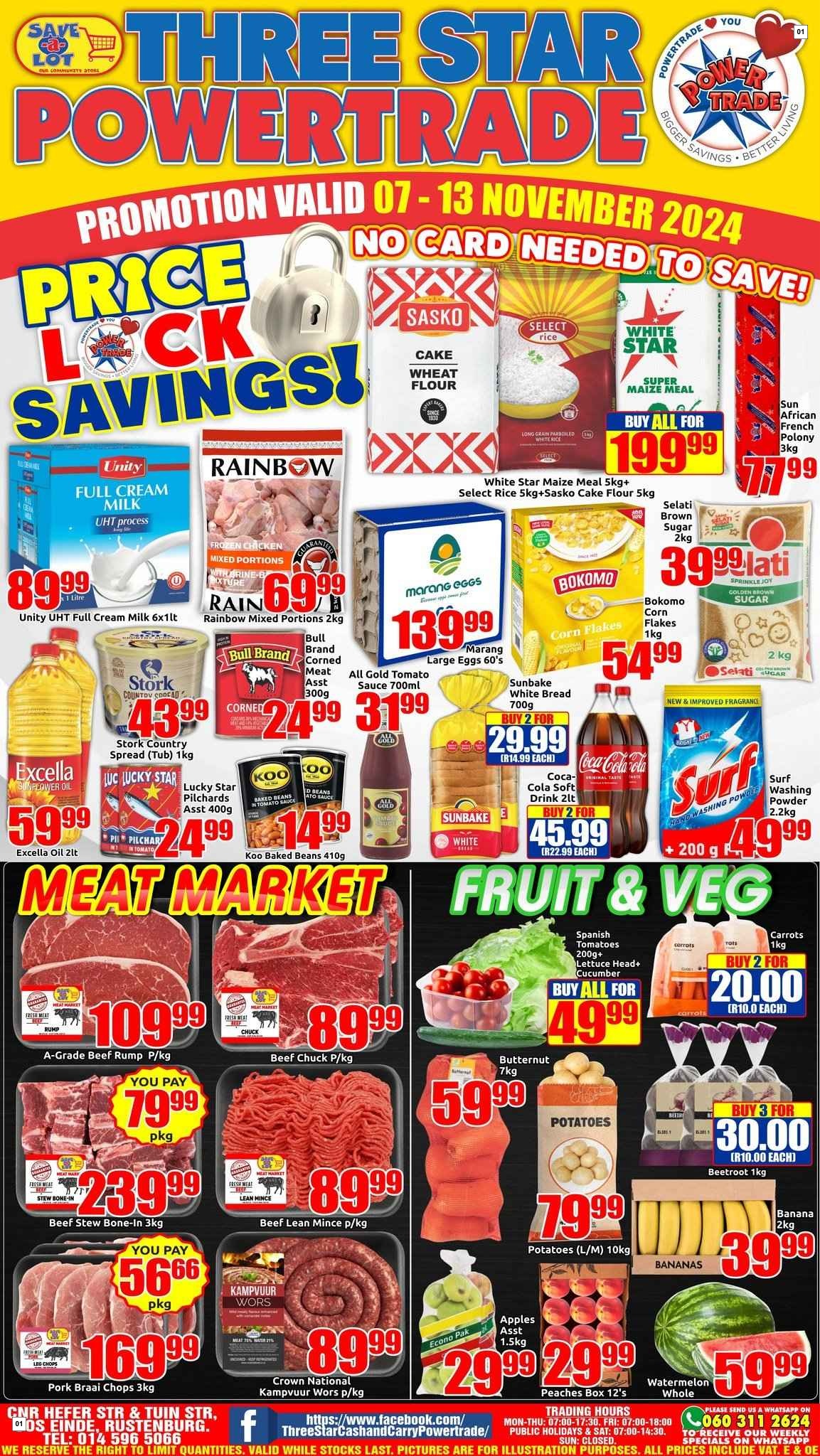Three Star Cash And Carry Specials 07 Nov - 13 Nov