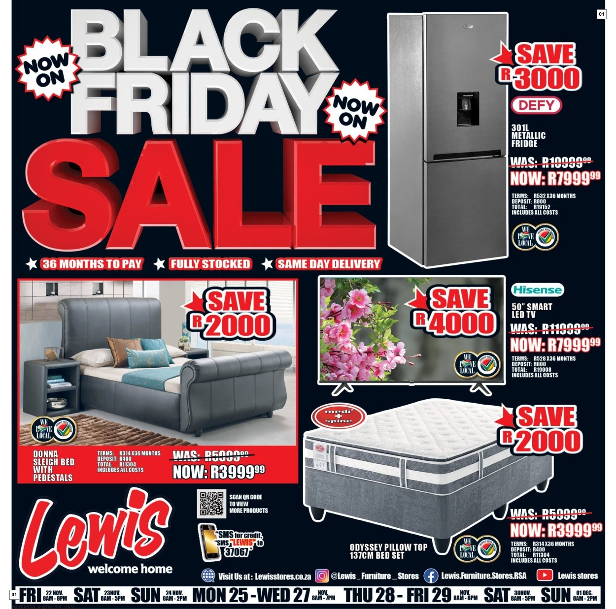 Lewis Specials 22 Nov - 01 Dec