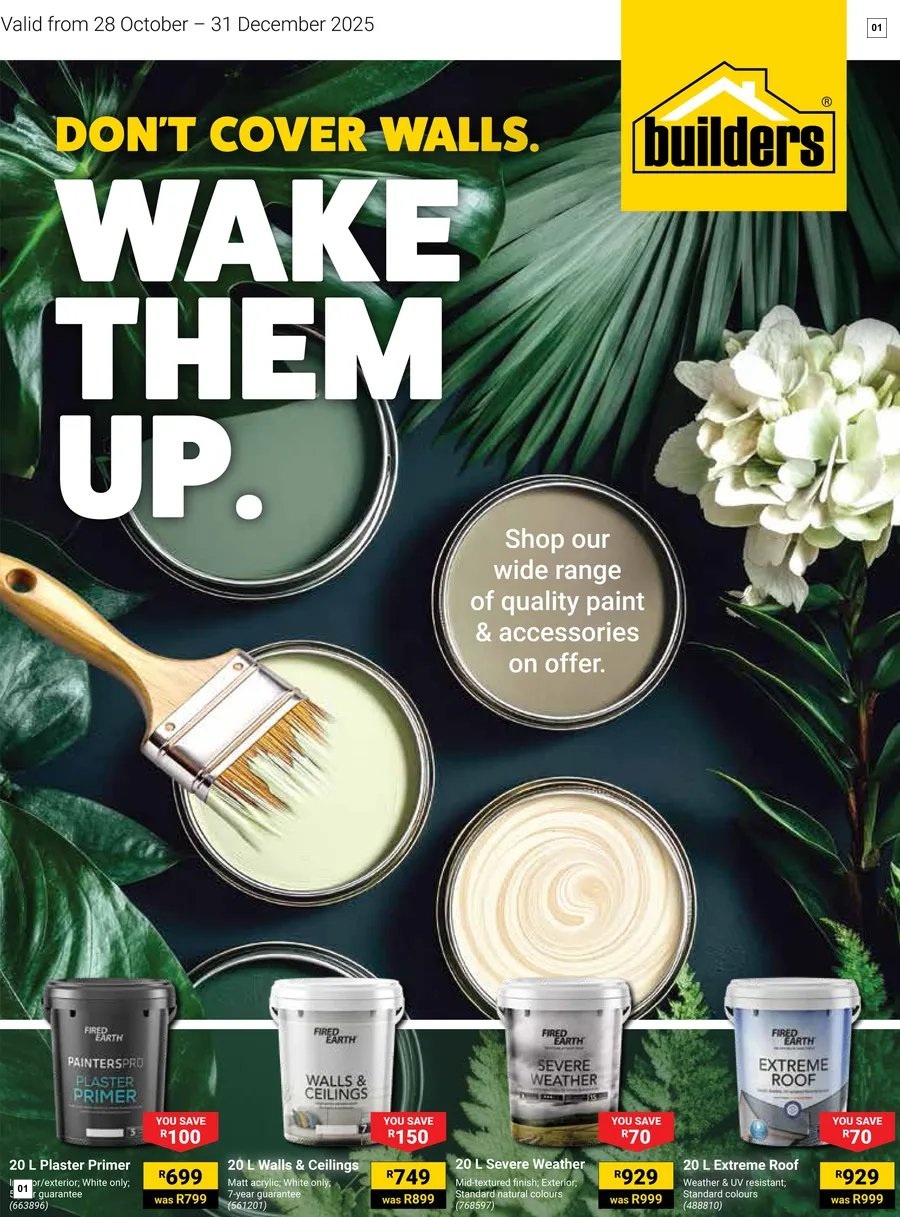 Builders Don't Cover Walls. Wake Them up