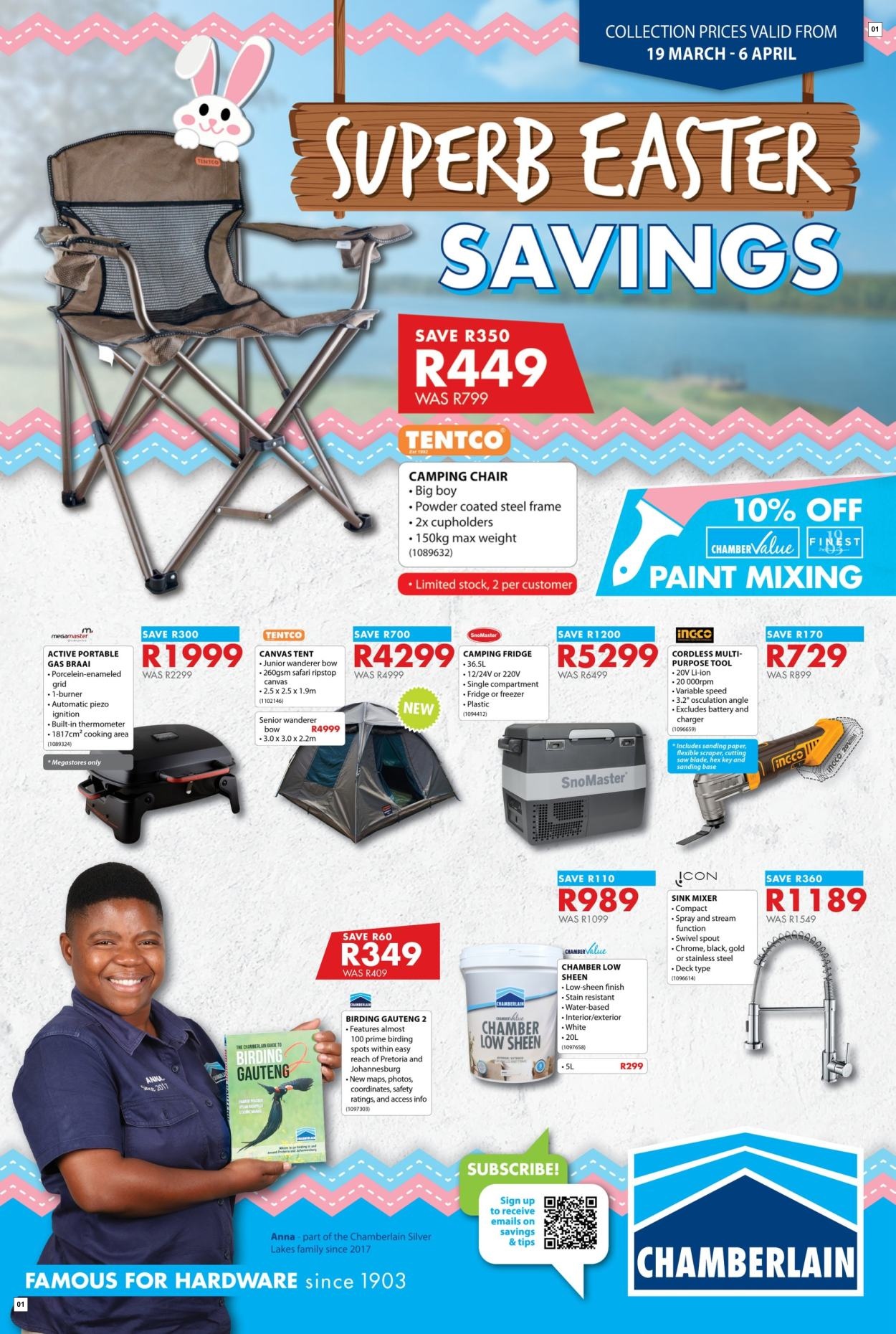 Chamberlain Specials 19 Mar - 06 Apr