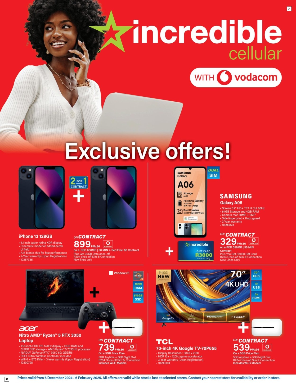 Incredible Connection Specials 06 Dec - 06 Feb