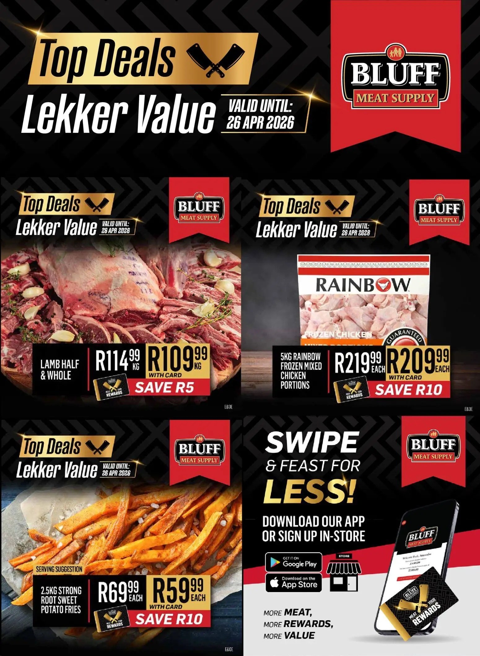 bluff meat supply top deals lekker value from monday 20 04 2026