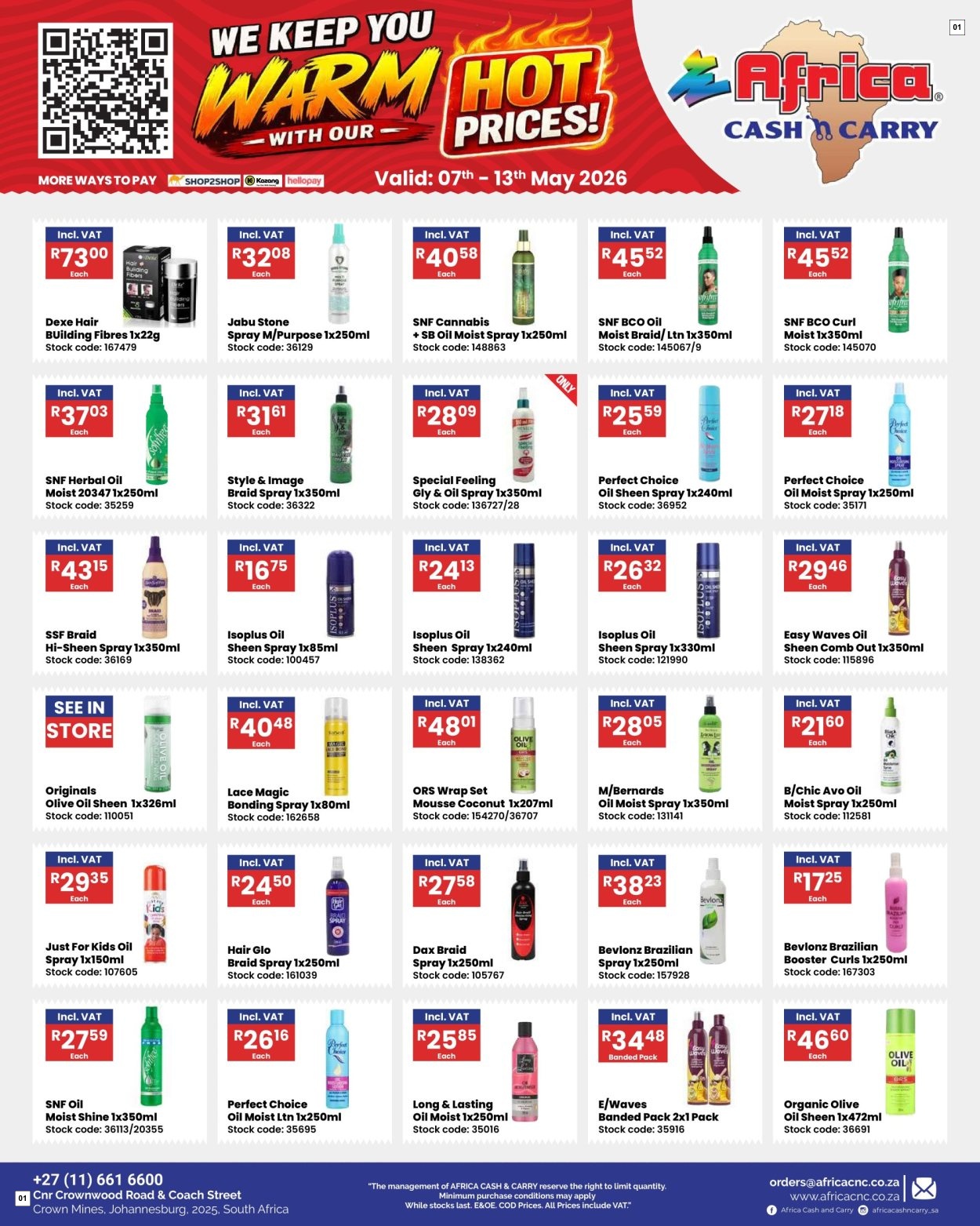 Africa Cash & Carry Catalogue - Saturday Promo