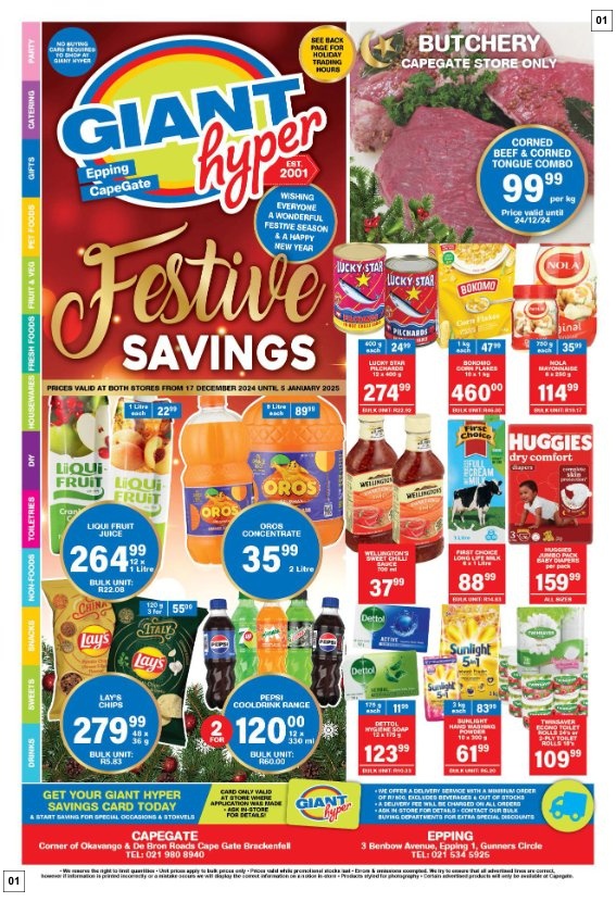 Giant Hyper Specials 17 Dec - 05 Jan