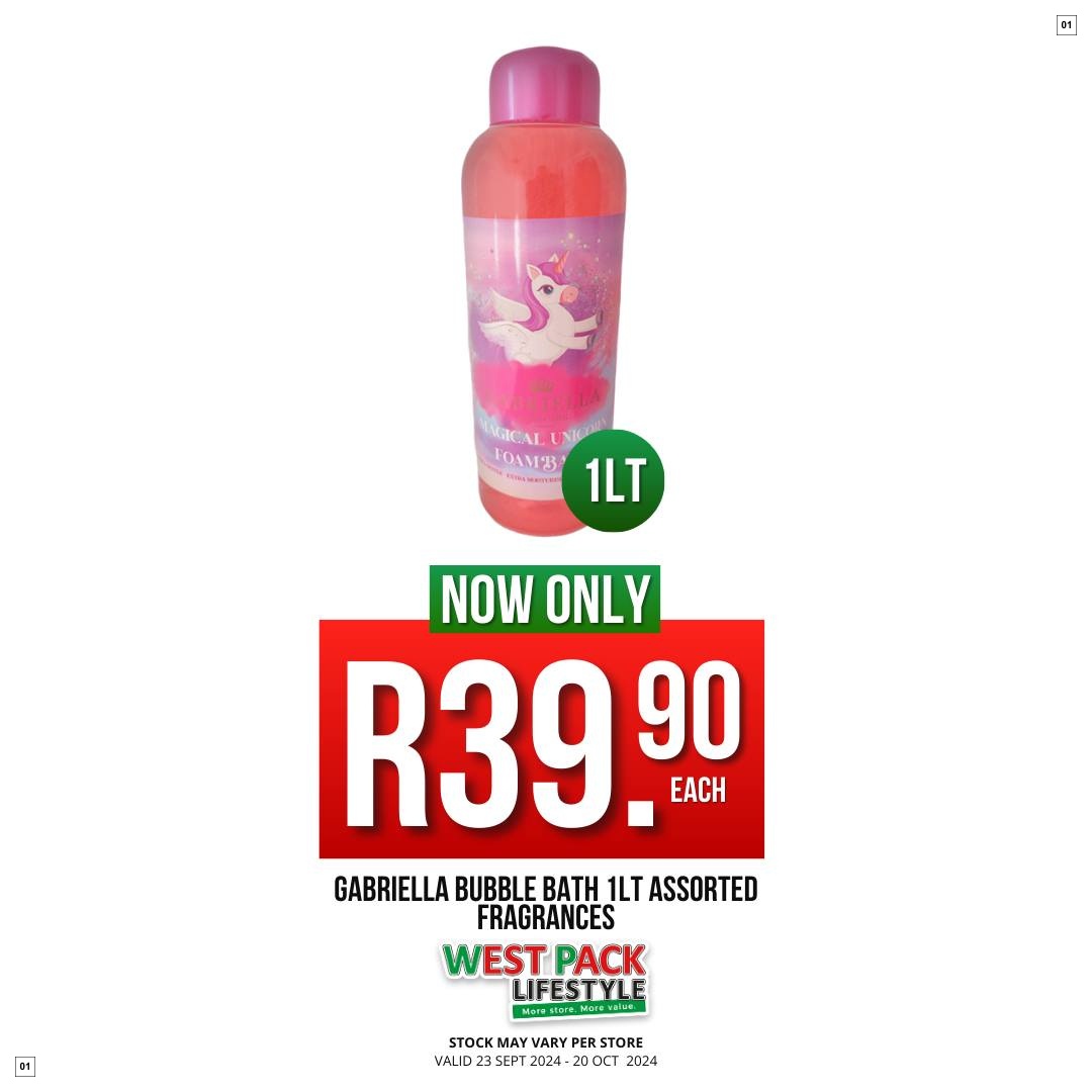 West Pack Lifestyle Specials 23 Sept - 20 Oct