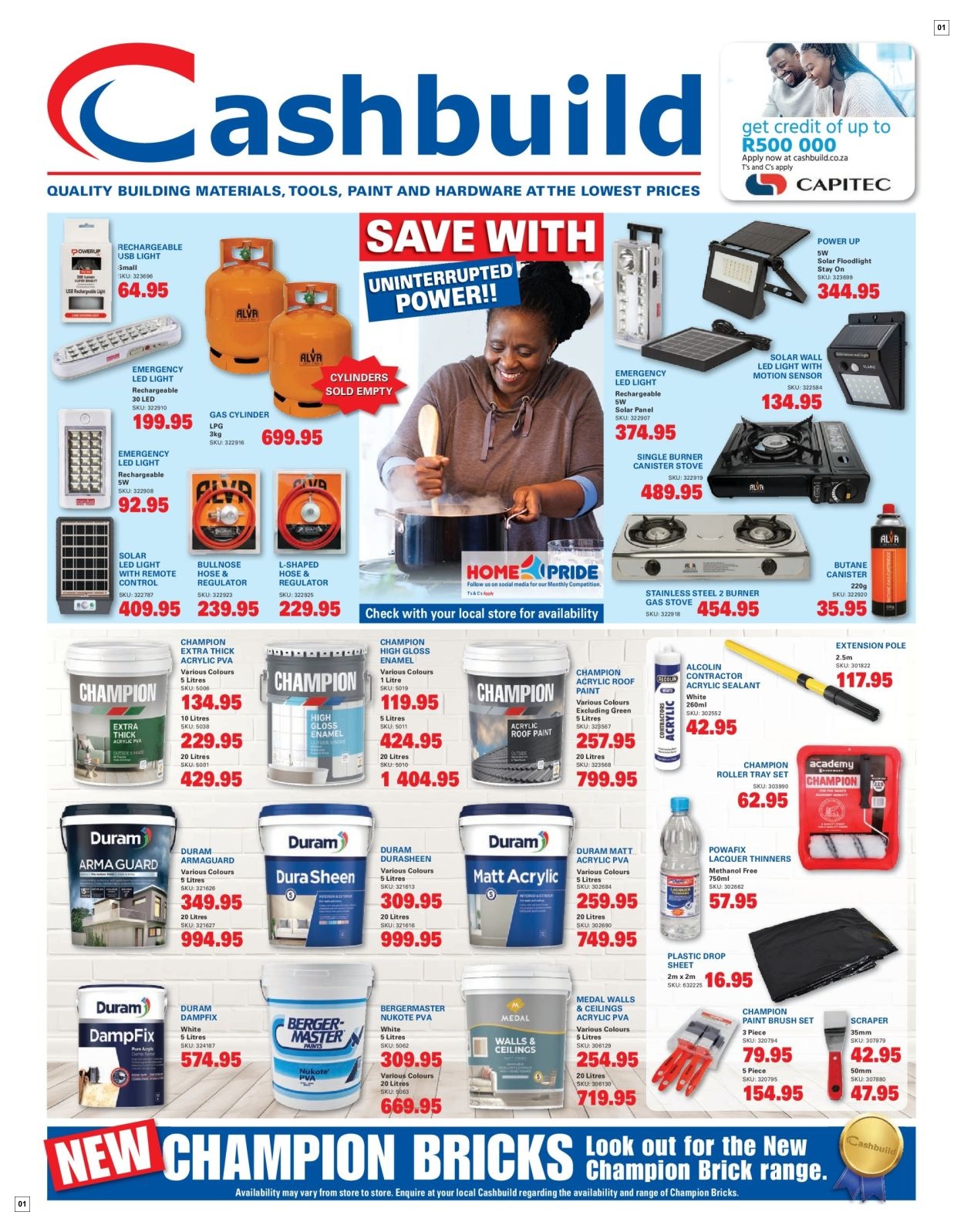 Cashbuild Specials 21 Oct - 17 Nov