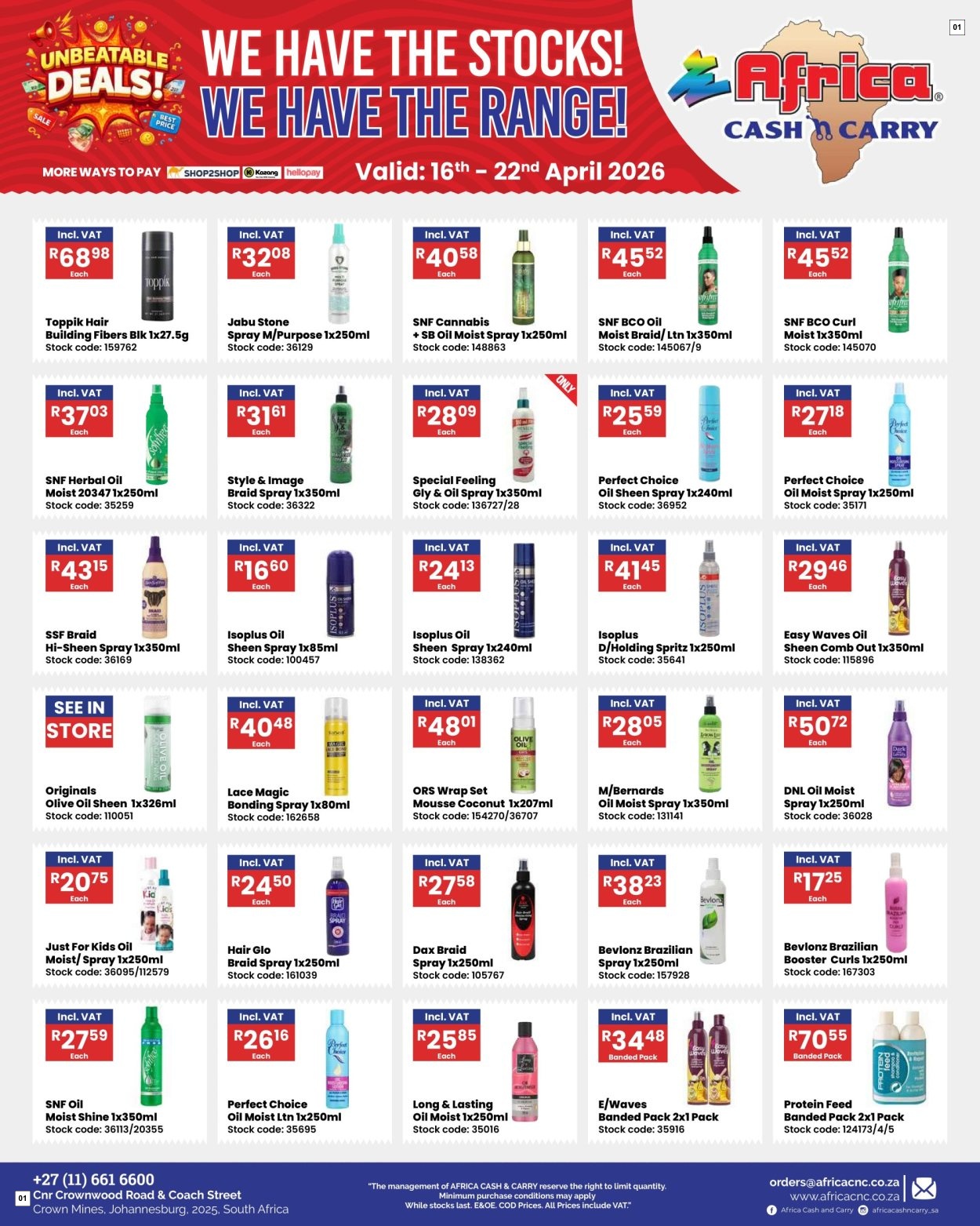Africa Cash & Carry Catalogue - Friday Promo