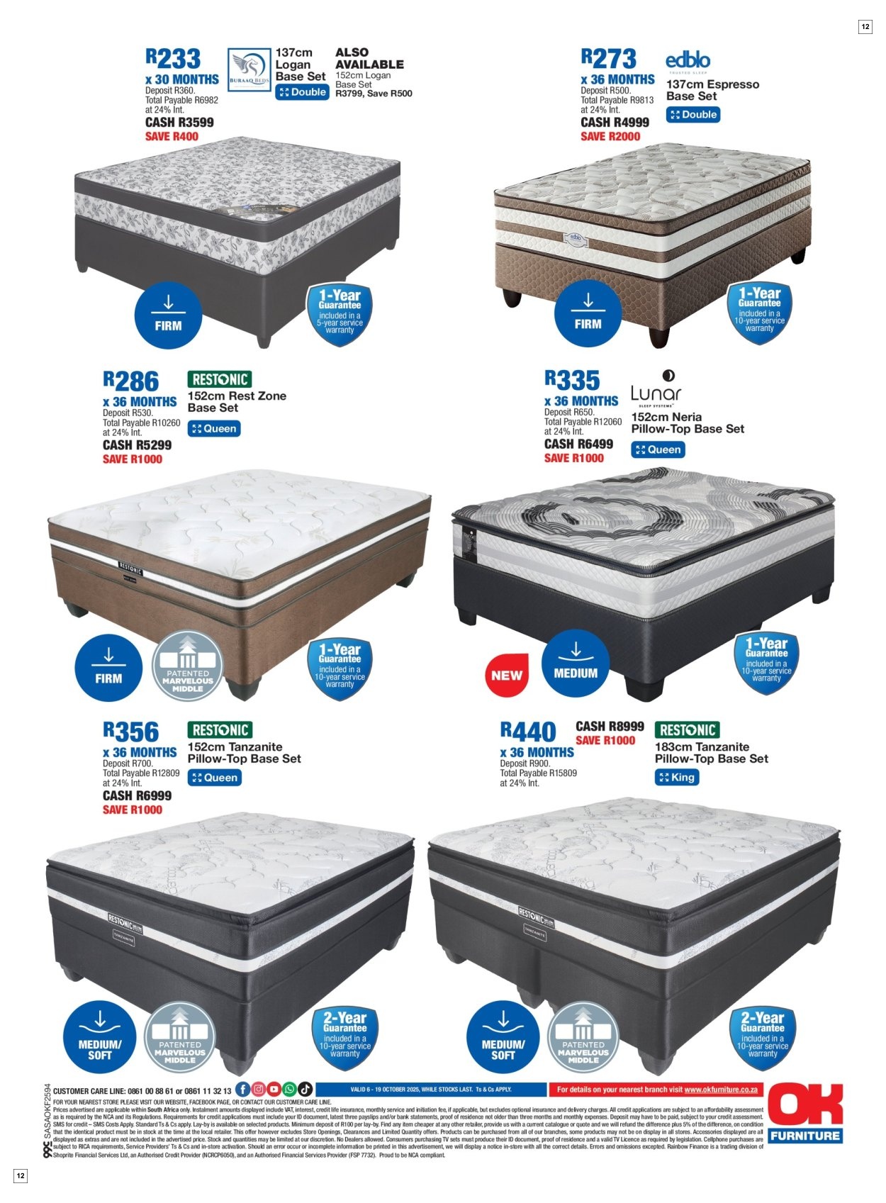 OK Furniture Specials 06 Oct - 19 Oct - Page 12