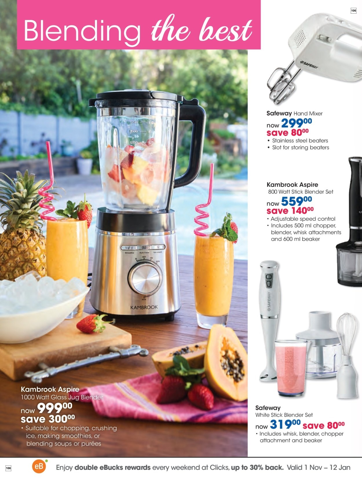 Clicks Specials 29 Oct - 24 Dec - Page 106