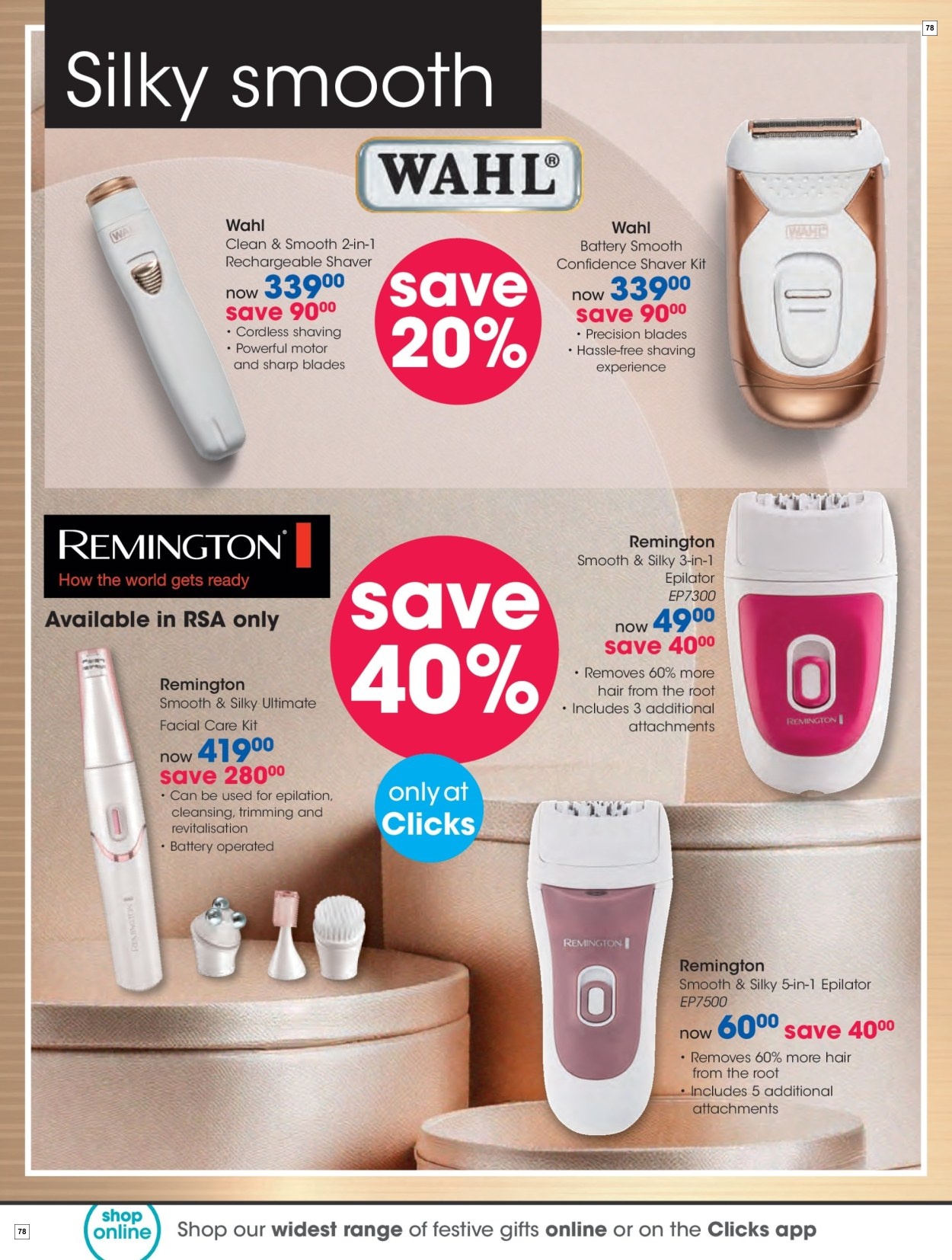 Clicks Specials 29 Oct - 24 Dec - Page 78