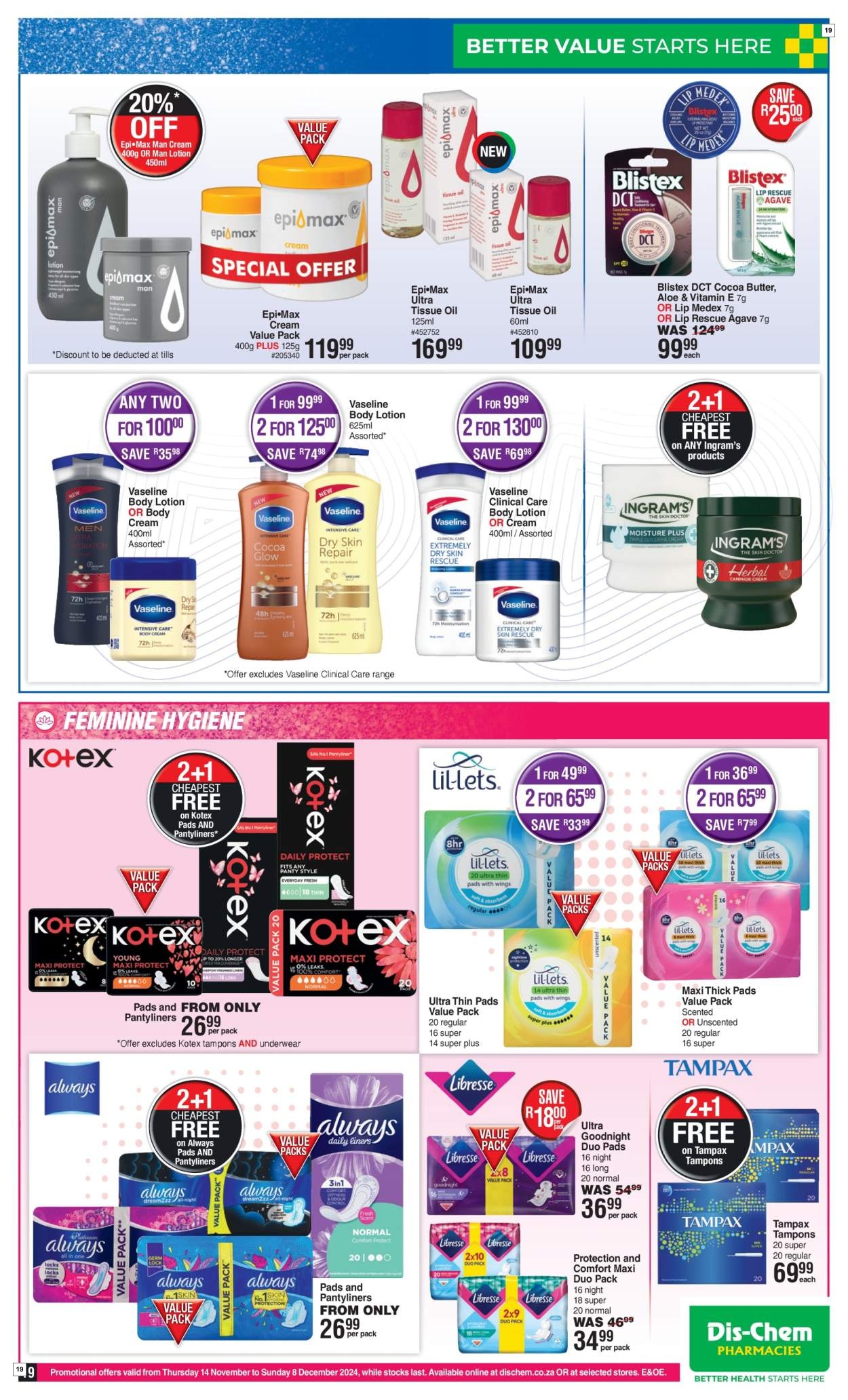 Dis-Chem Specials 14 Nov - 08 Dec - Page 19