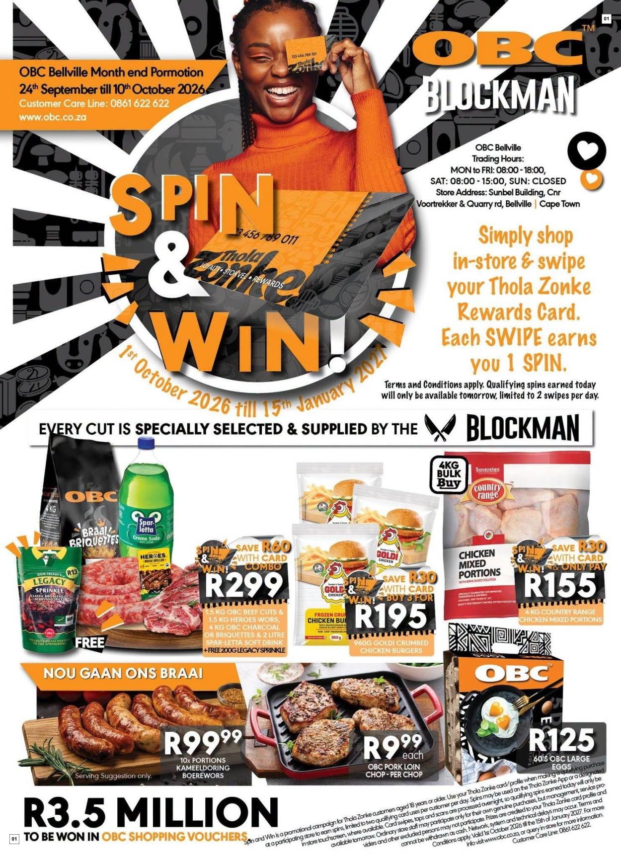 OBC Specials 24 Sept - 10 Oct