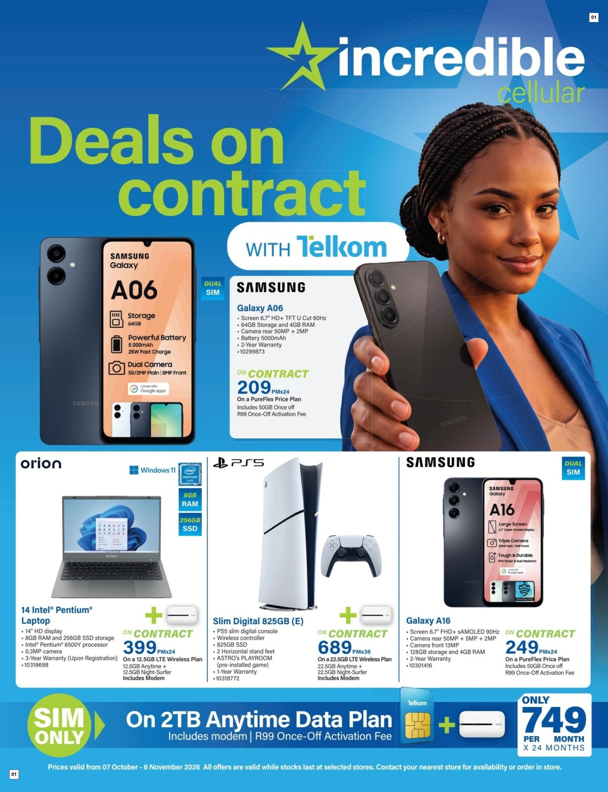Incredible Connection Specials 07 Oct - 06 Nov