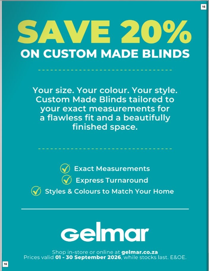 Gelmar Specials 01 Sept - 30 Sept - Page 16
